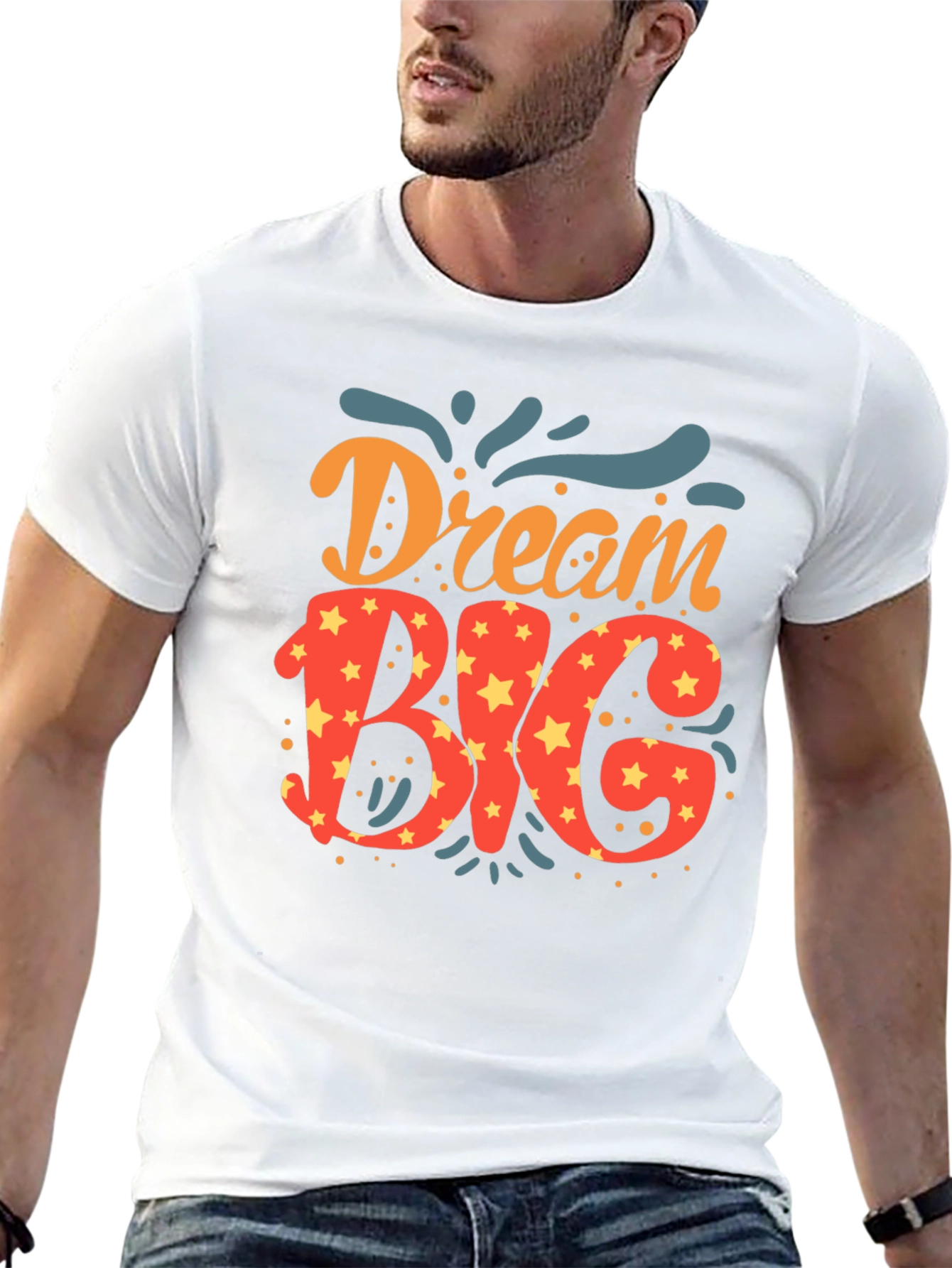 Dream Big Graphic Tee - Stylish Black T-Shirt