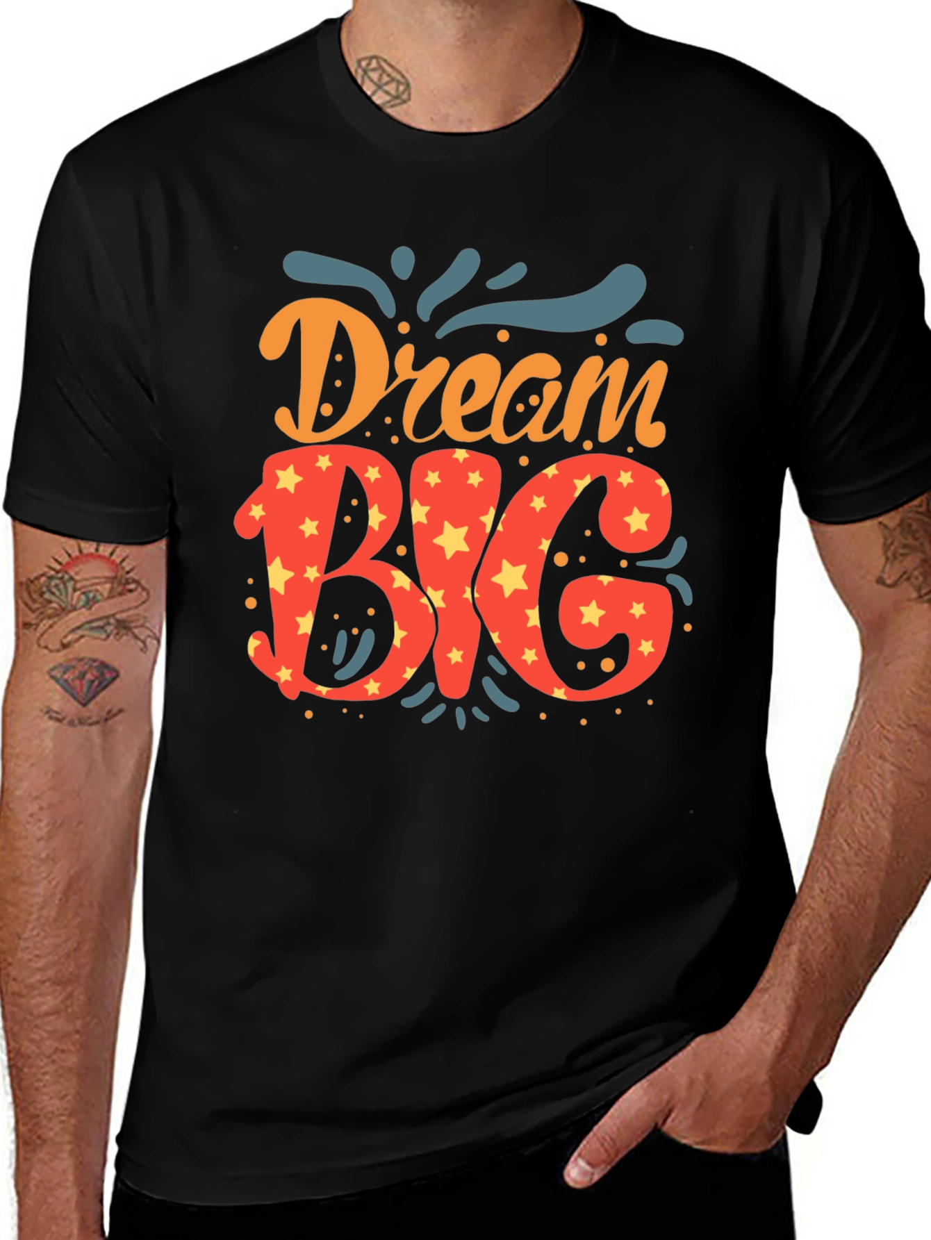 Dream Big Graphic Tee - Stylish Black T-Shirt
