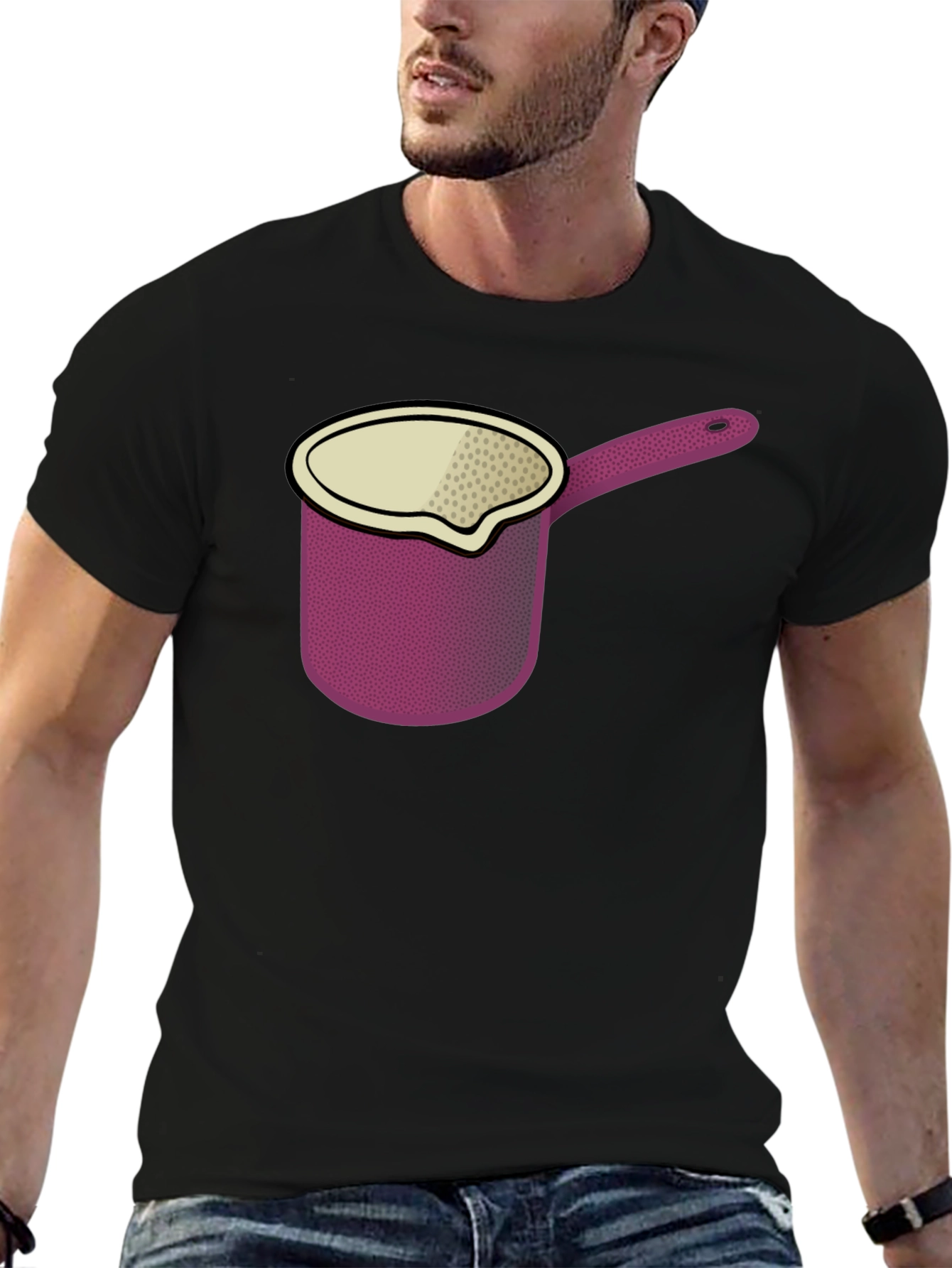 Pot Graphic Black T-Shirt