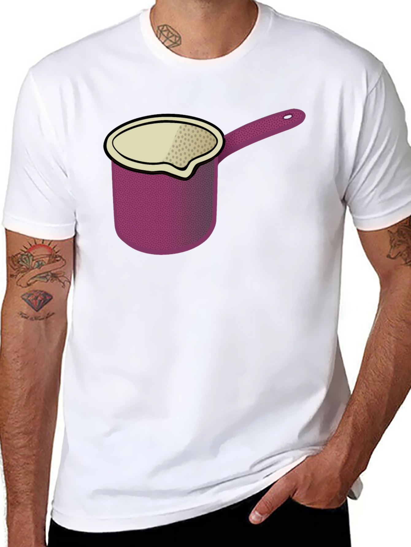 Pot Graphic Black T-Shirt