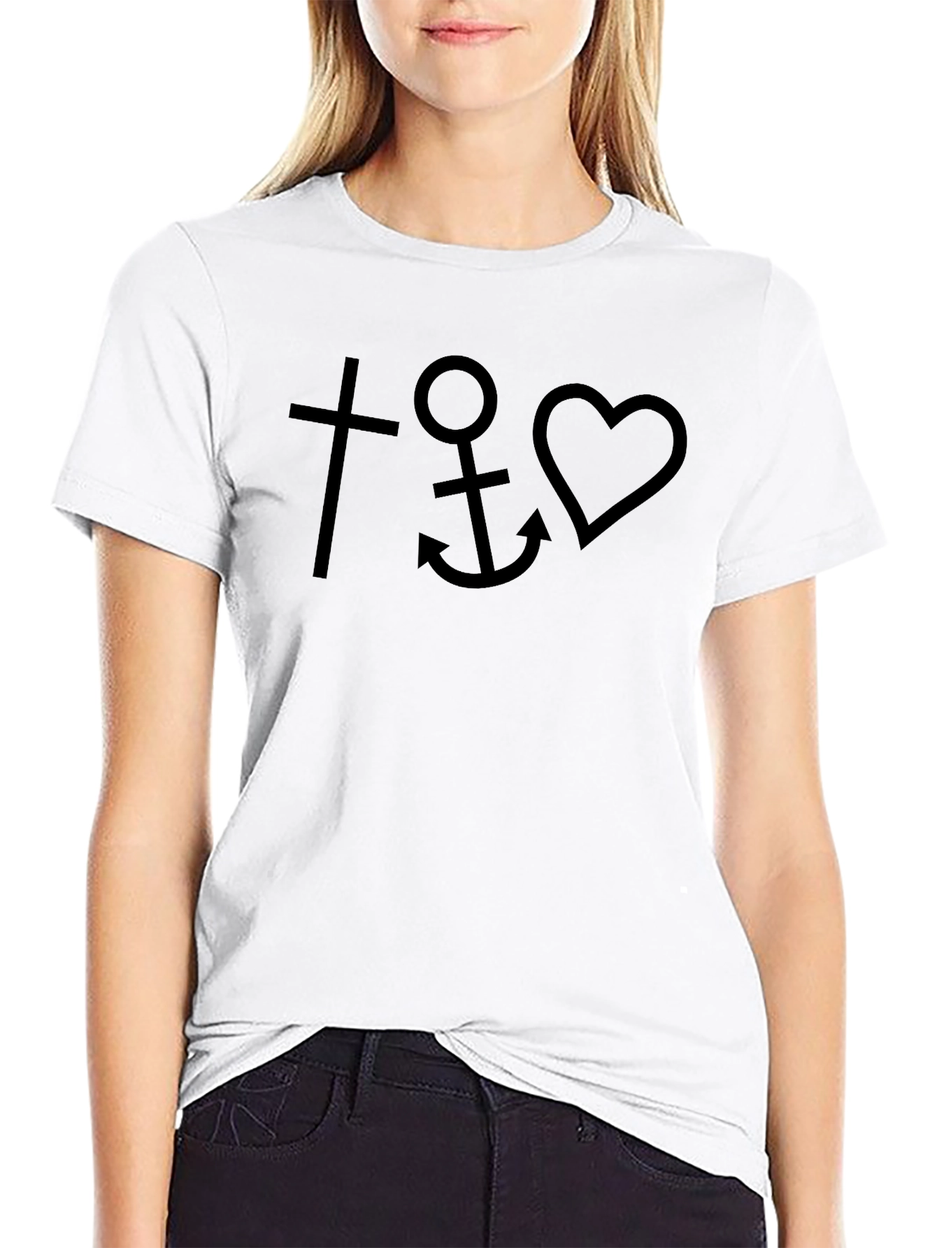 Faith Hope Love Graphic Tee - Classic Black T-Shirt