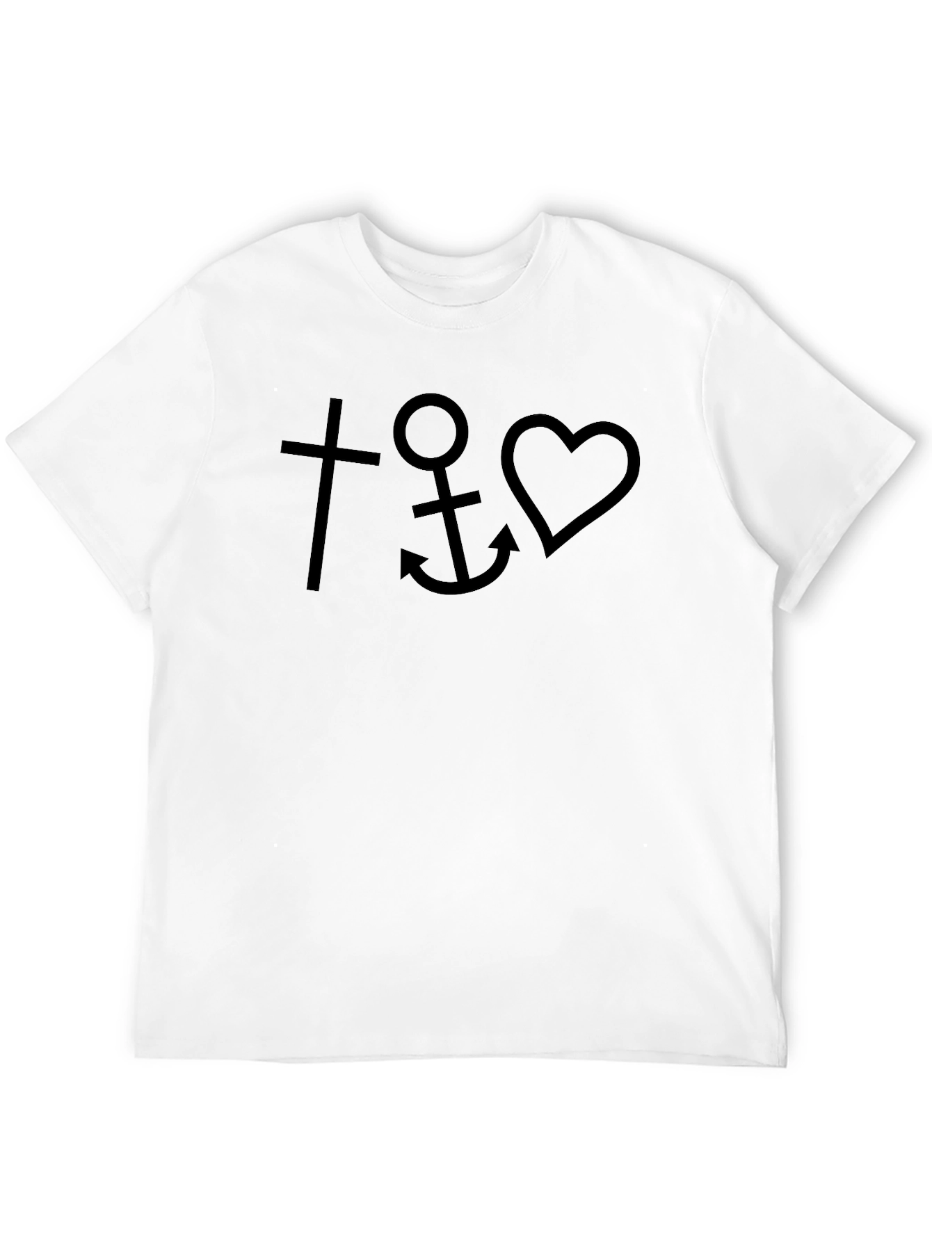Faith Hope Love Graphic Tee - Classic Black T-Shirt