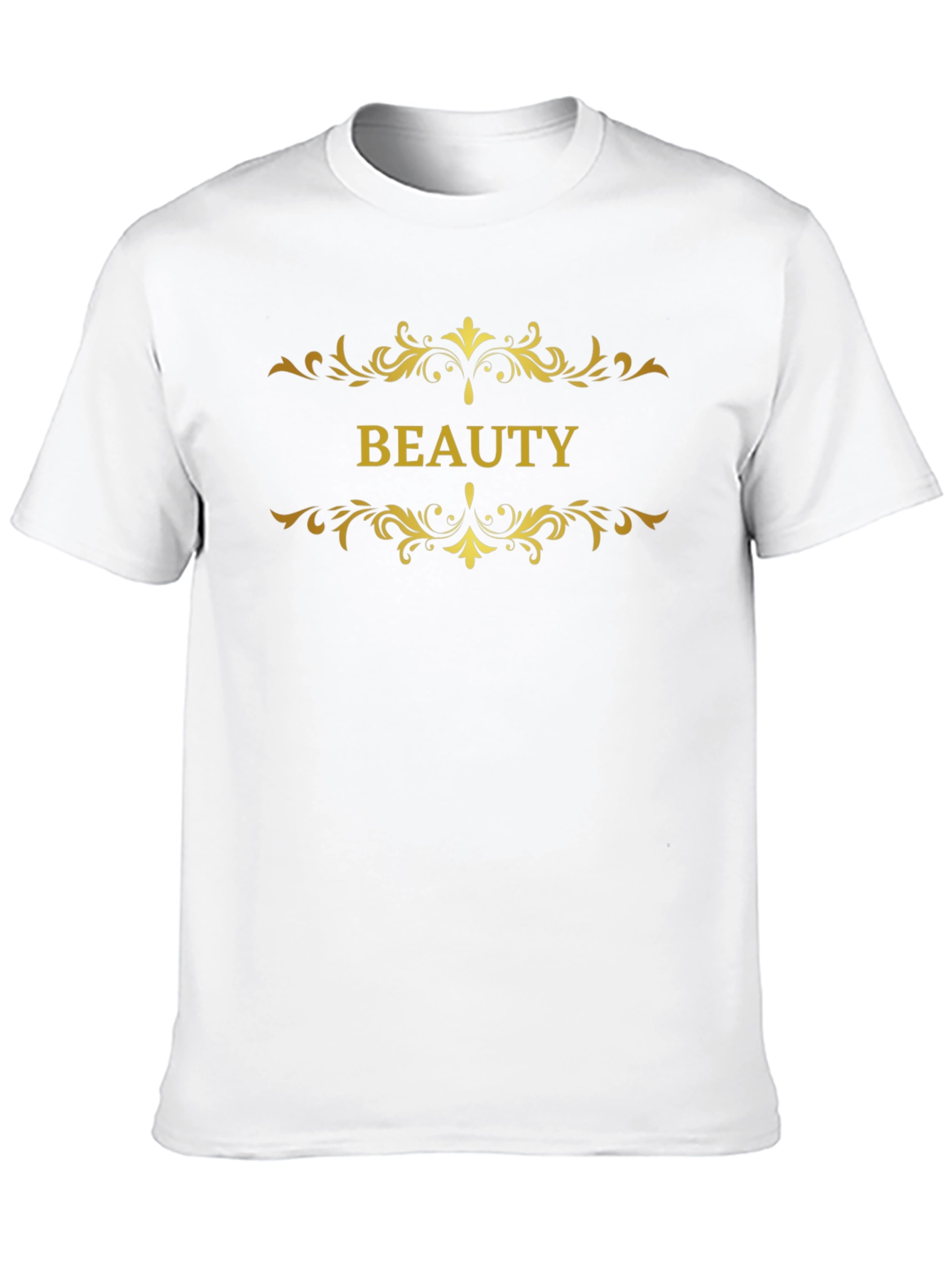 Beauty Graphic Tee - Elegant Floral Design