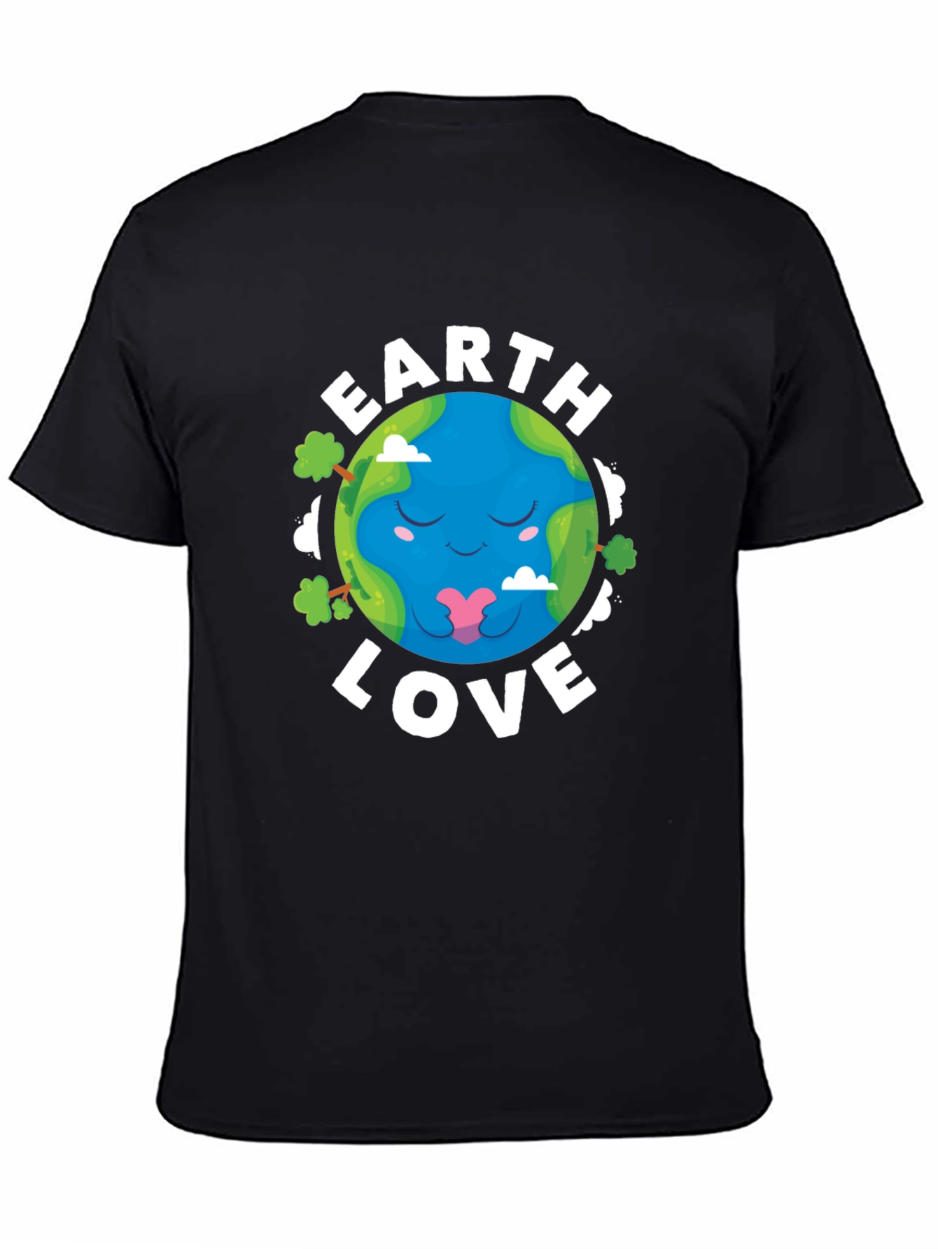 Earth Love Graphic Tee - Black Cotton