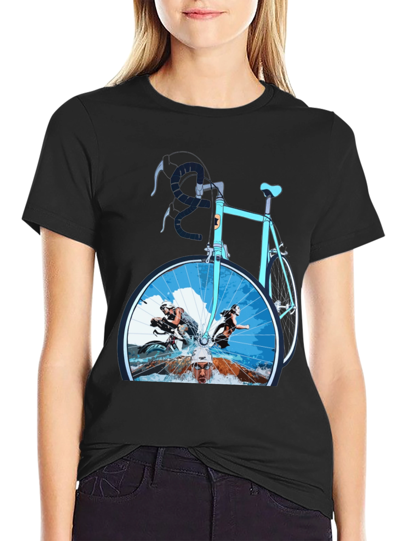 Triathlon T-Shirt: Swim Bike Run