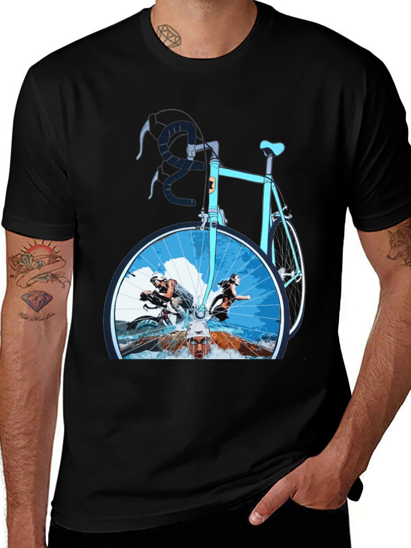 Triathlon T-Shirt: Swim Bike Run
