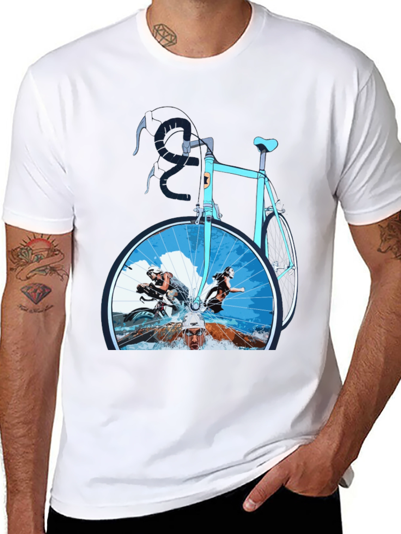 Triathlon T-Shirt: Swim Bike Run