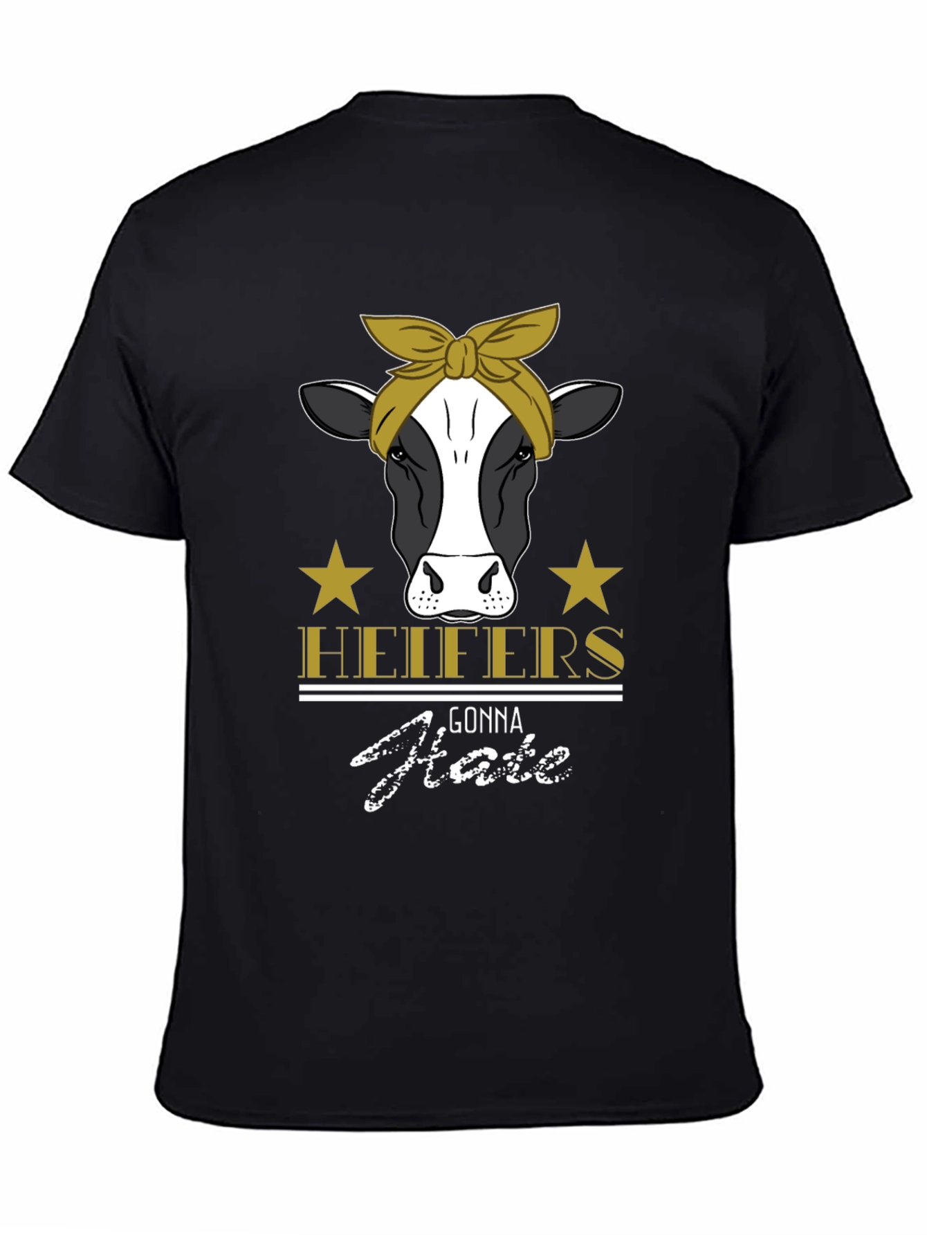 Heifers Gonna Hate Graphic T-Shirt - Black Cotton