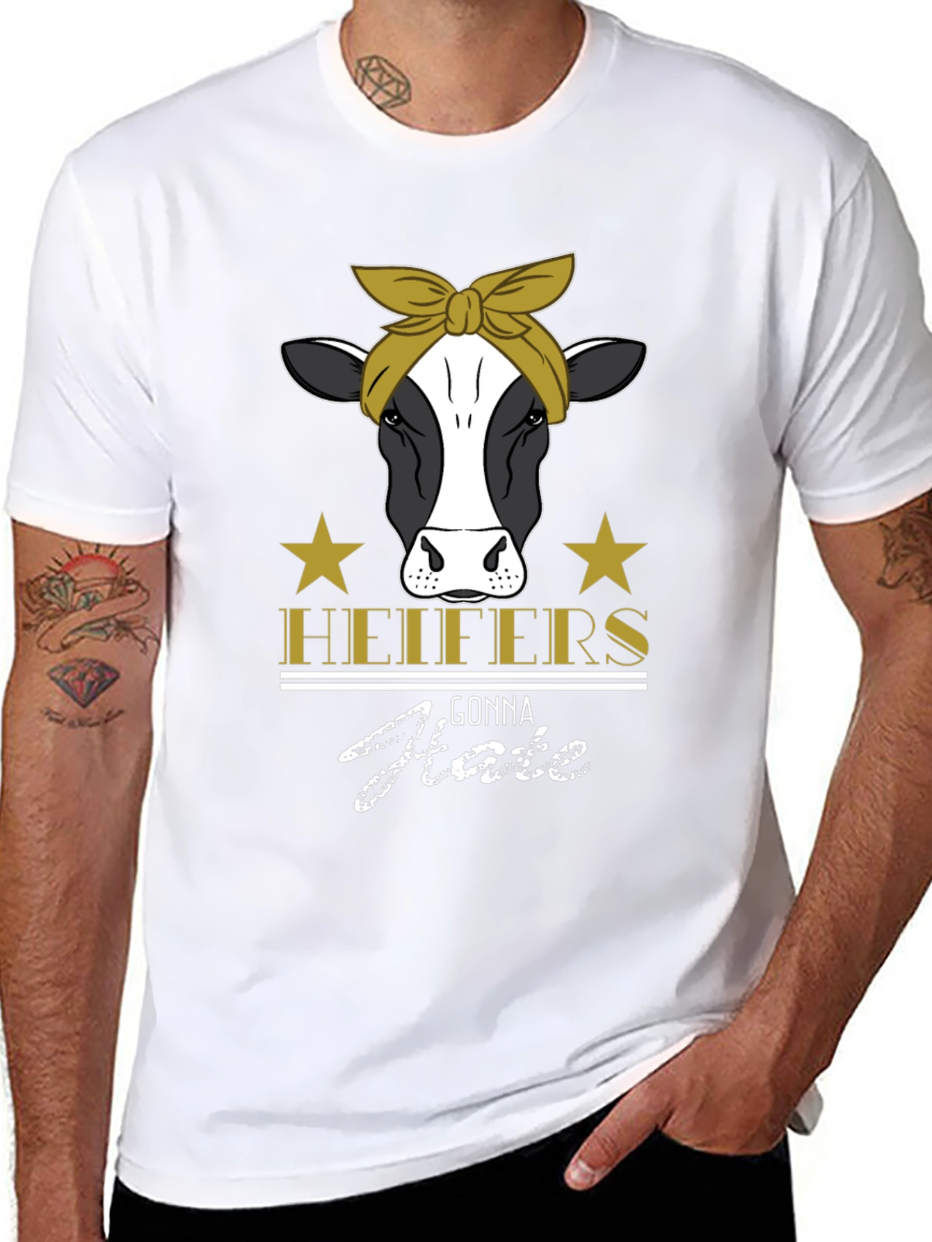 Heifers Gonna Hate Graphic T-Shirt - Black Cotton