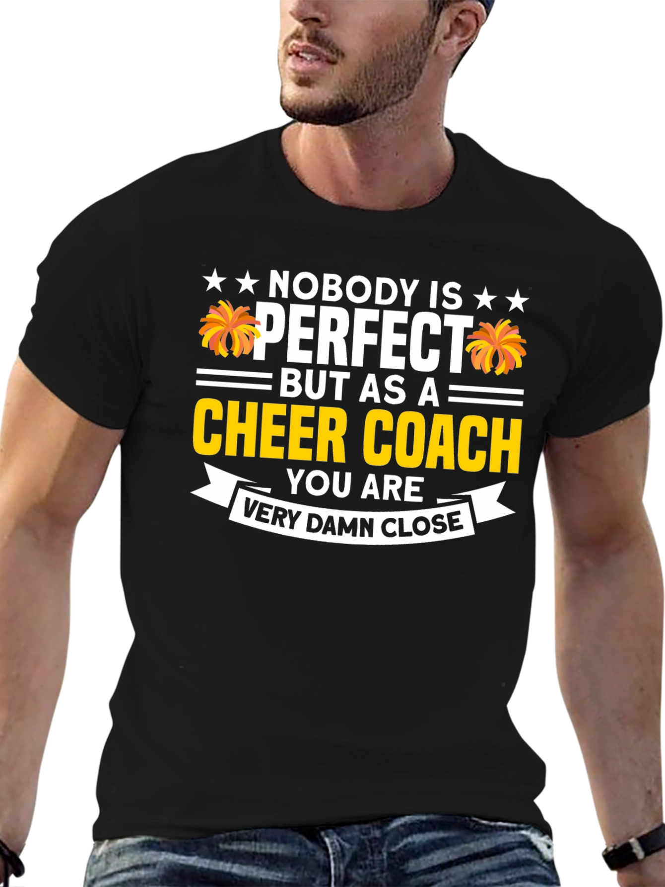 Cheer Coach T-Shirt - Nobody is Perfect
