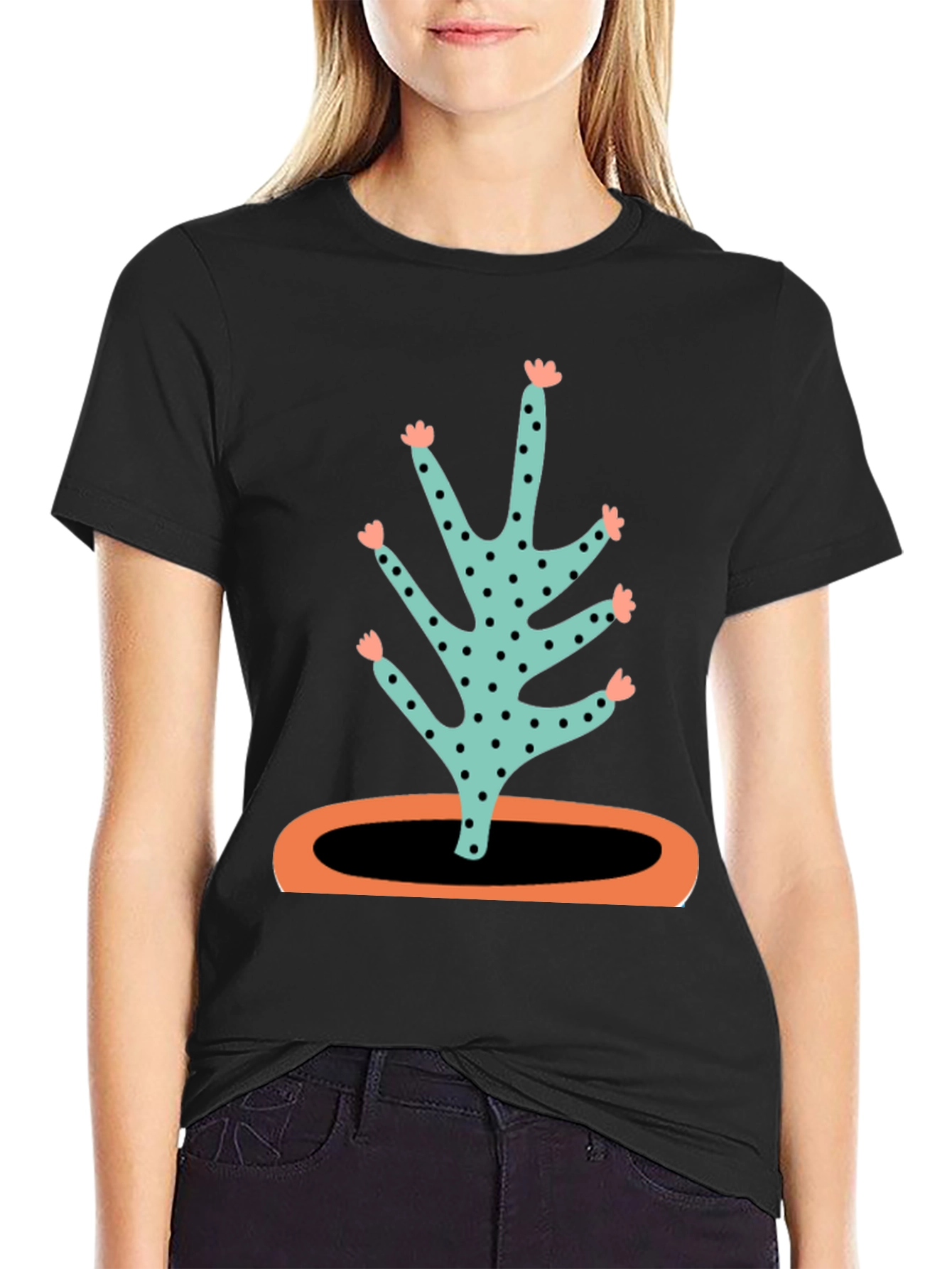 Funky Cactus Graphic T-Shirt