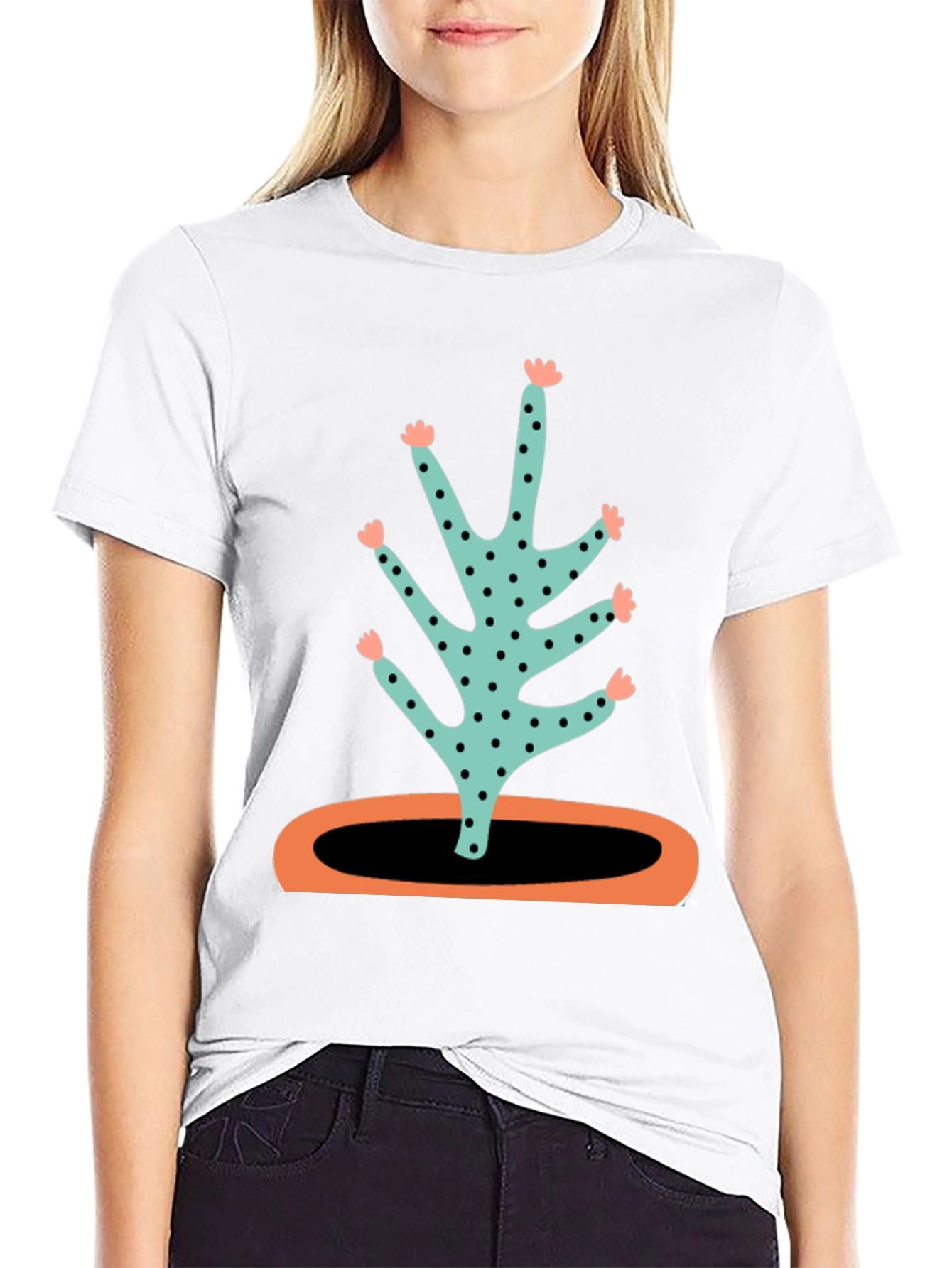 Funky Cactus Graphic T-Shirt
