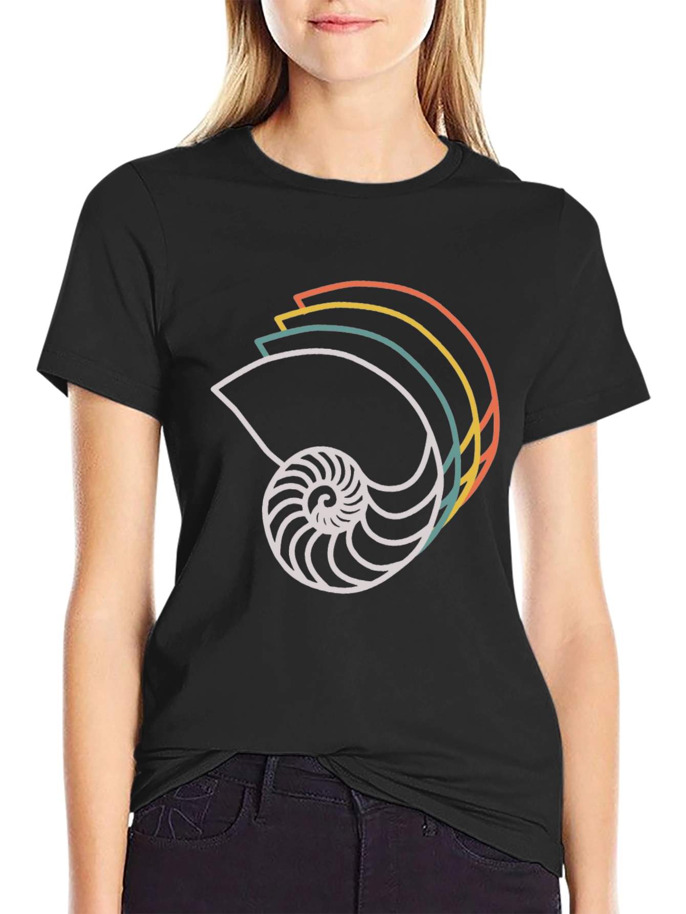Retro Nautical Shell Graphic Tee