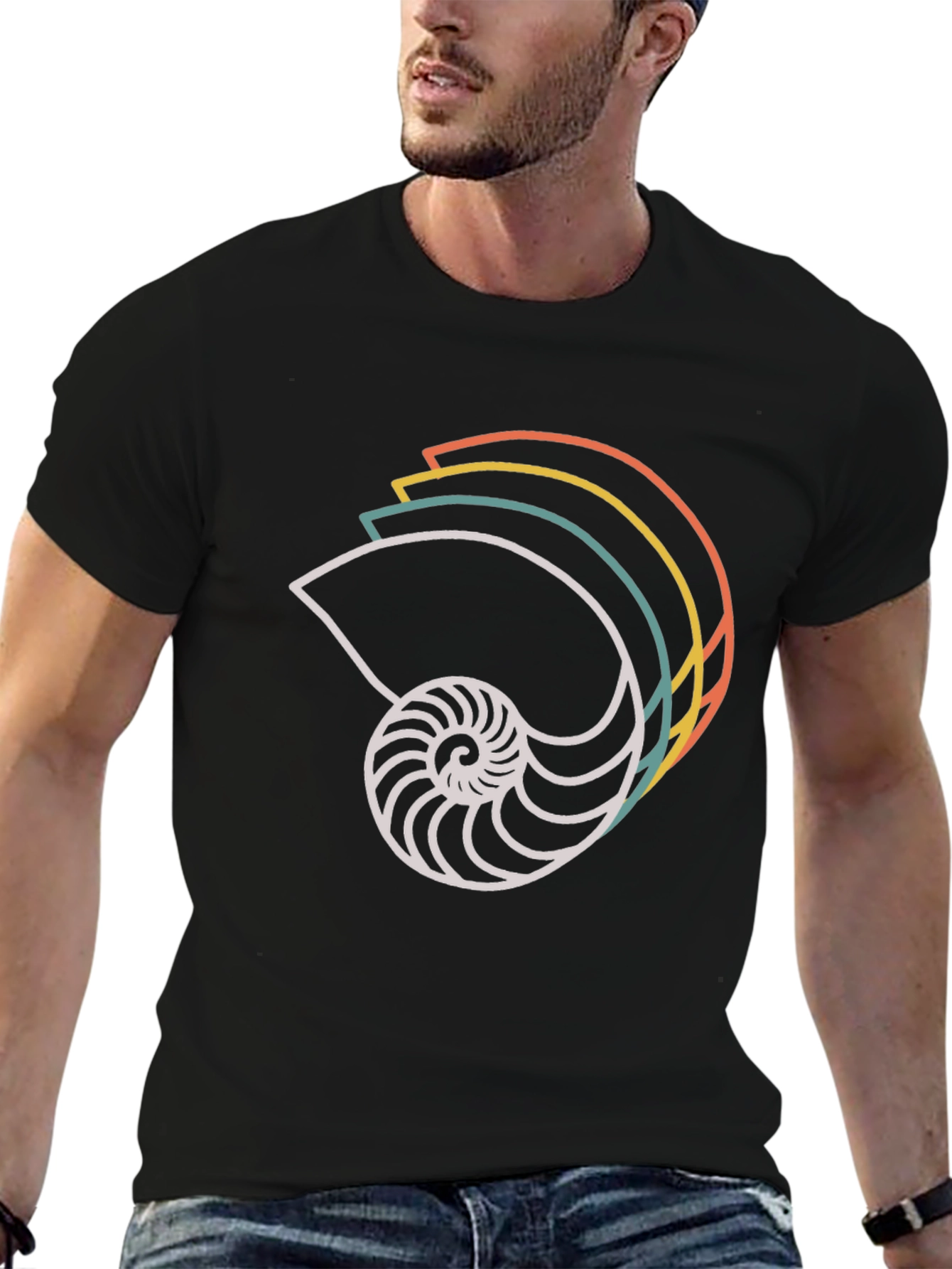 Retro Nautical Shell Graphic Tee