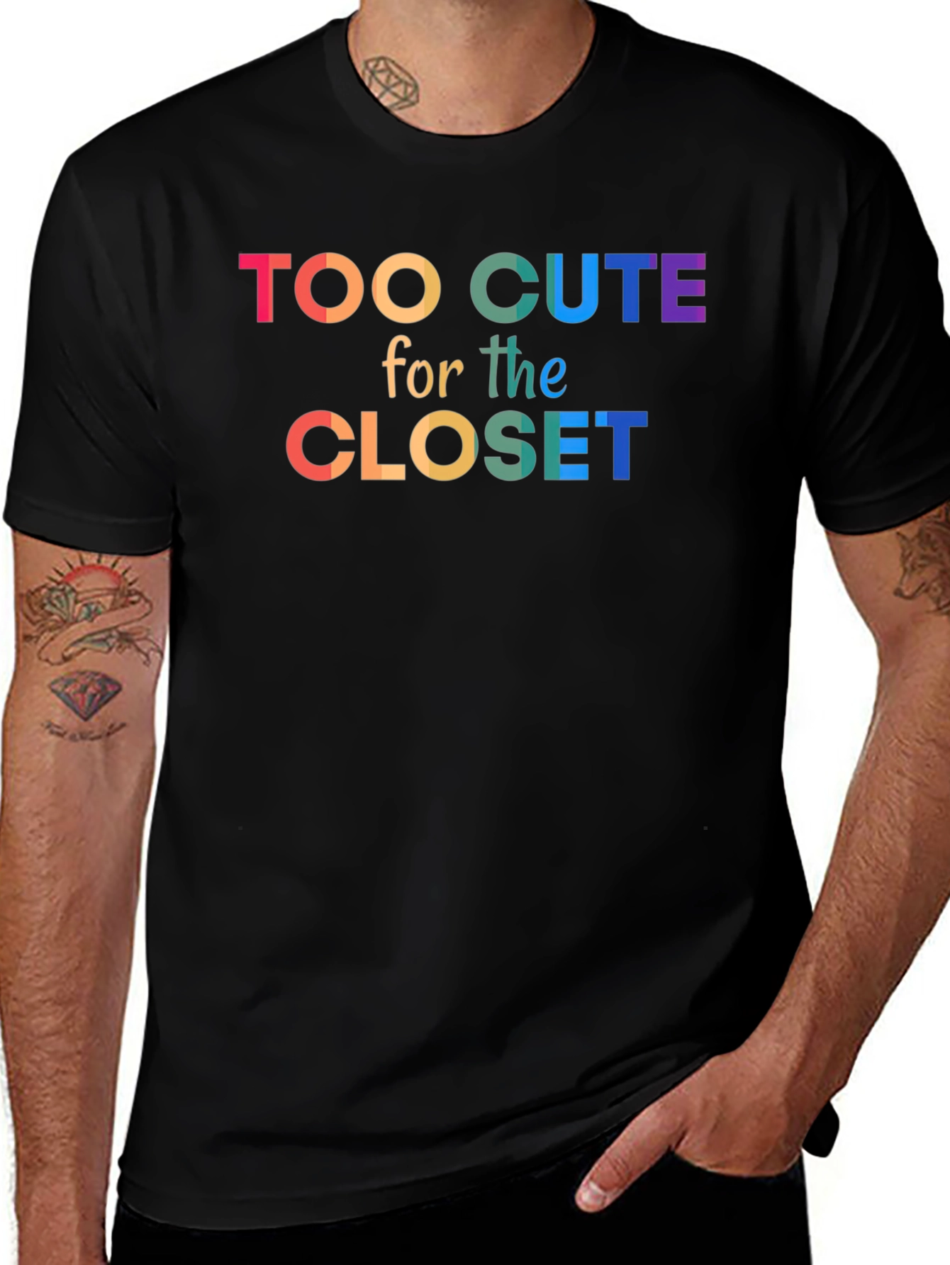 Too Cute For The Closet Pride T-Shirt