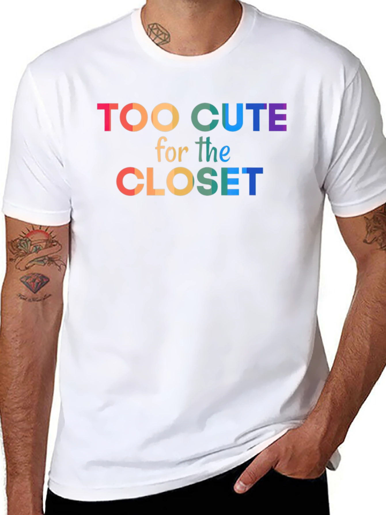 Too Cute For The Closet Pride T-Shirt