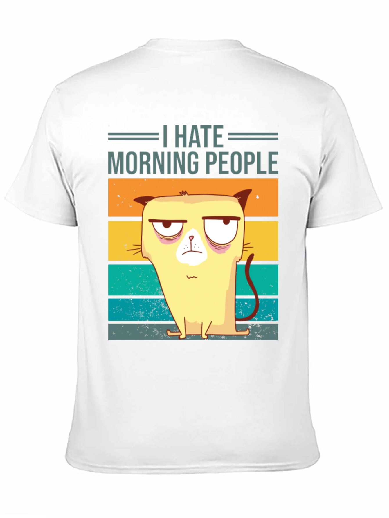 Grumpy Cat I Hate Morning People Graphic T-Shirt