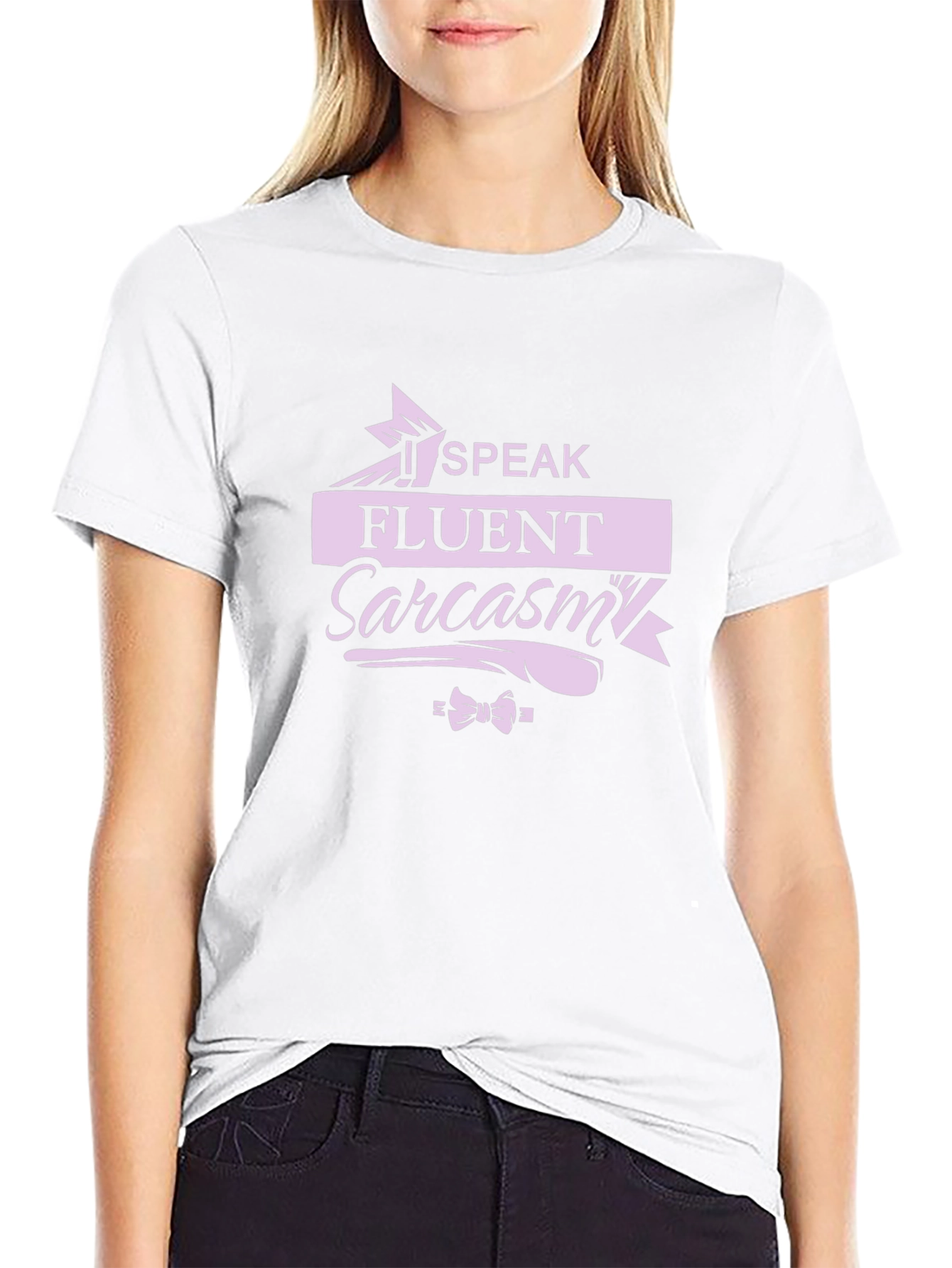 Speak Fluent Sarcasm Black T-Shirt