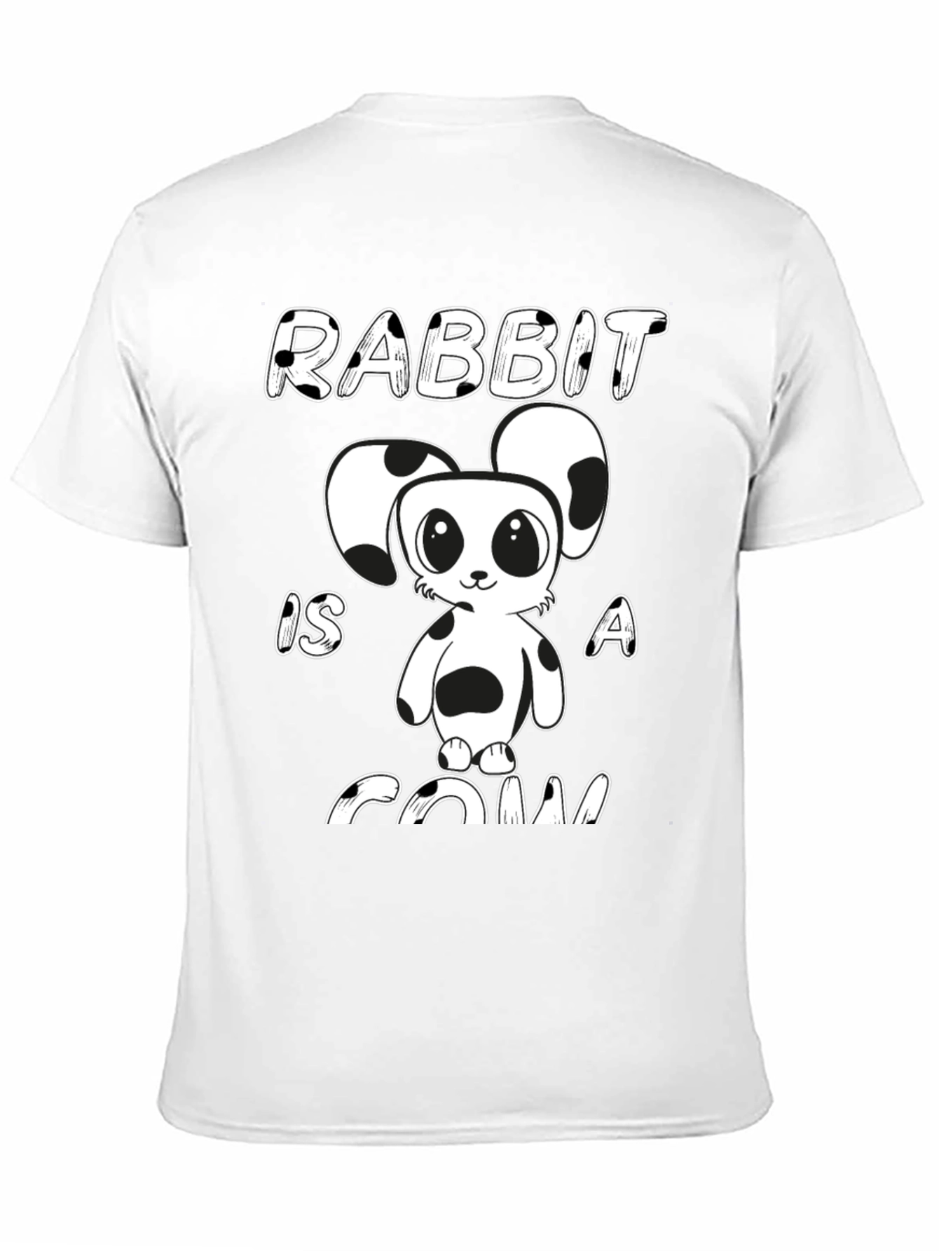 Rabbit Is A Cow Funny Cartoon Graphic Tee