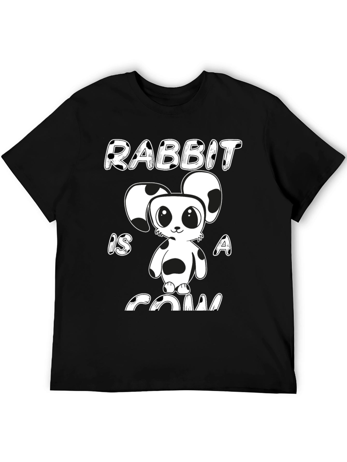 Rabbit Is A Cow Funny Cartoon Graphic Tee