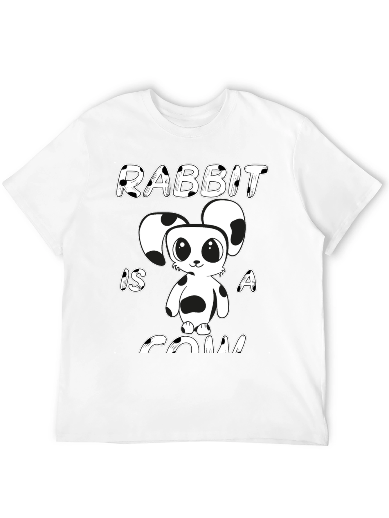 Rabbit Is A Cow Funny Cartoon Graphic Tee