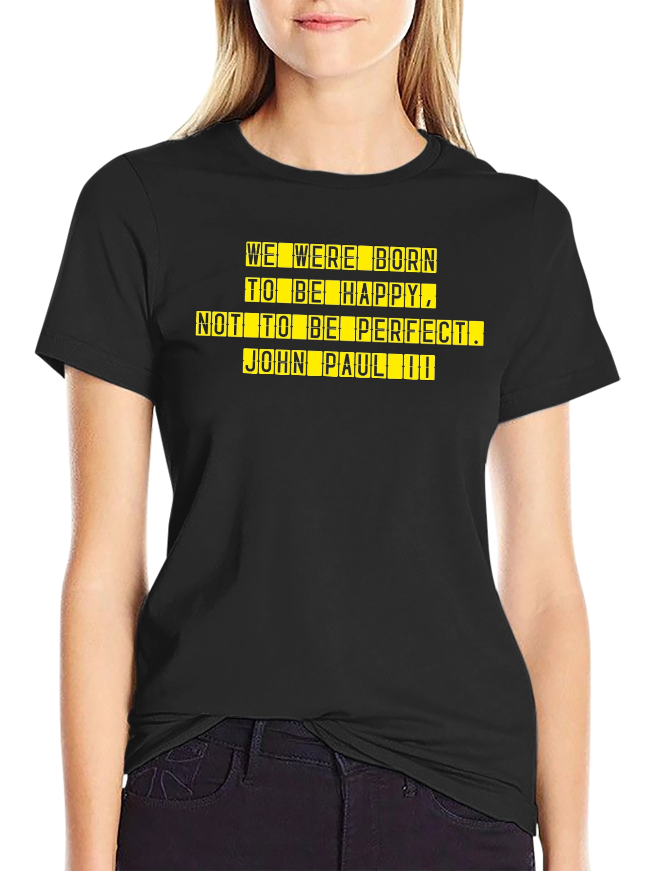 Inspirational John Paul II Black T-Shirt