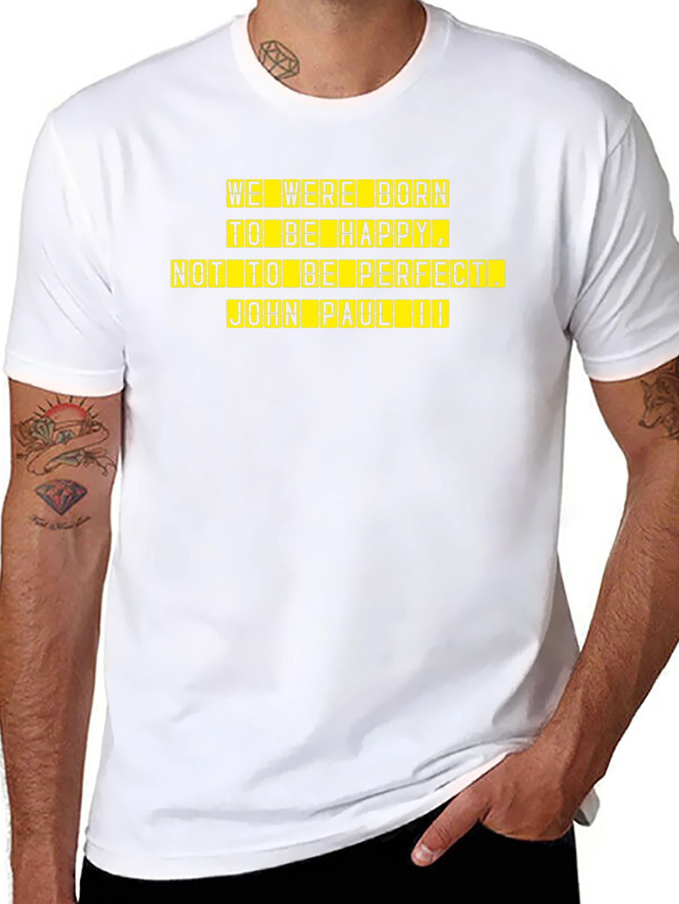 Inspirational John Paul II Black T-Shirt