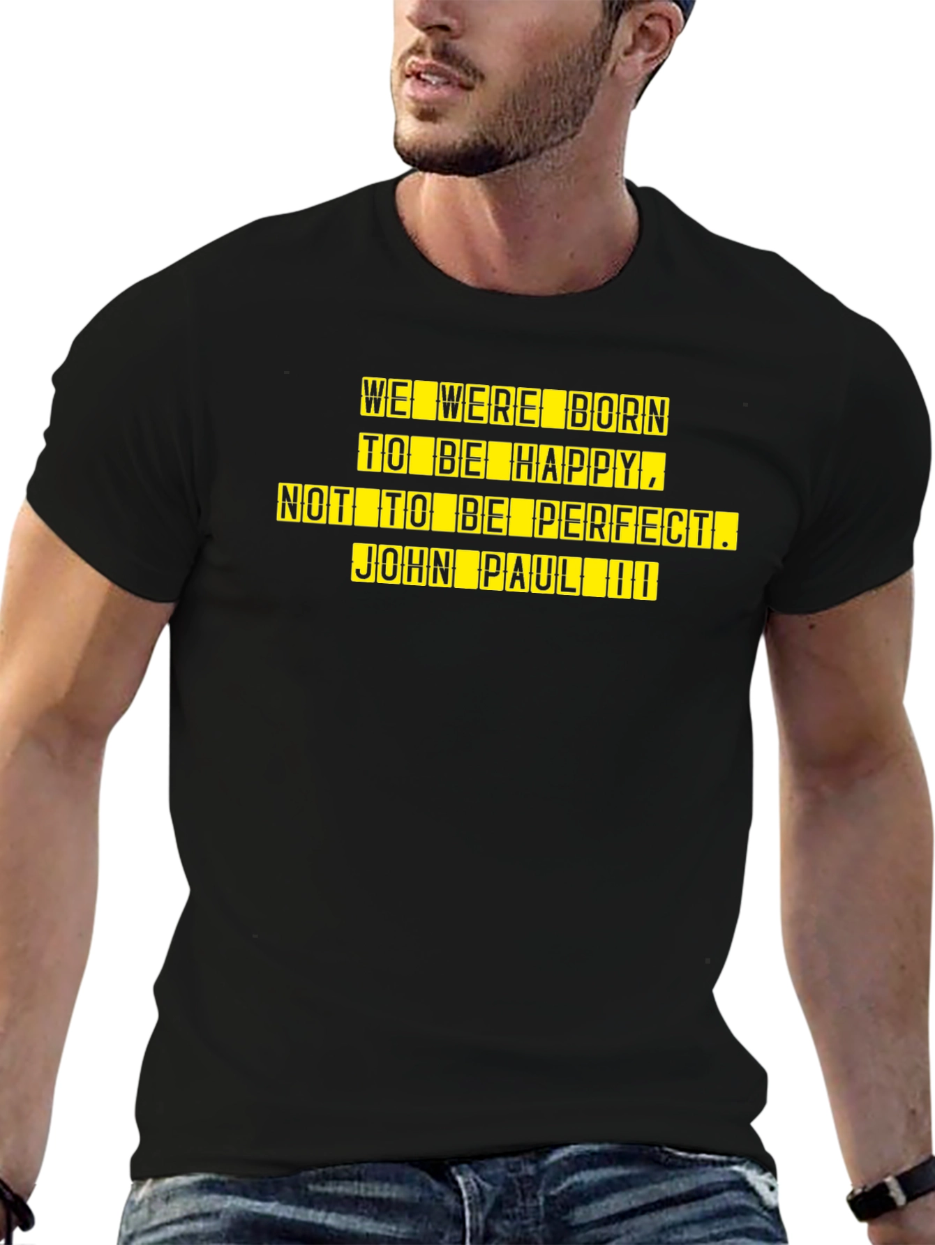 Inspirational John Paul II Black T-Shirt