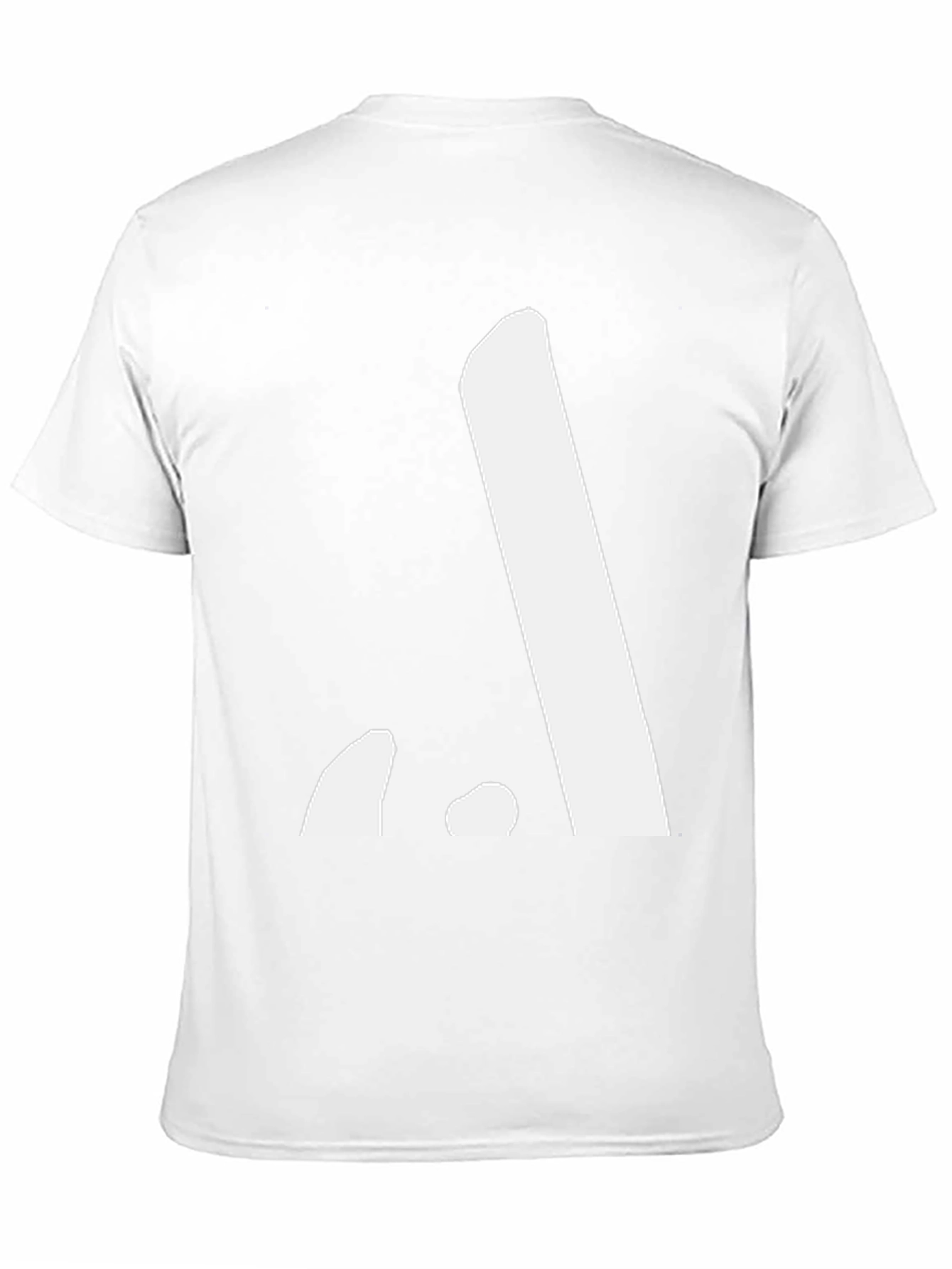 Modern Minimalist Black T-Shirt with White Graphic