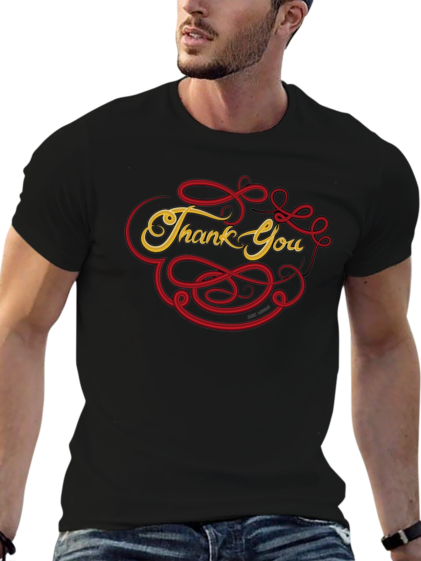 Thank You Graphic Tee - Casual Comfort