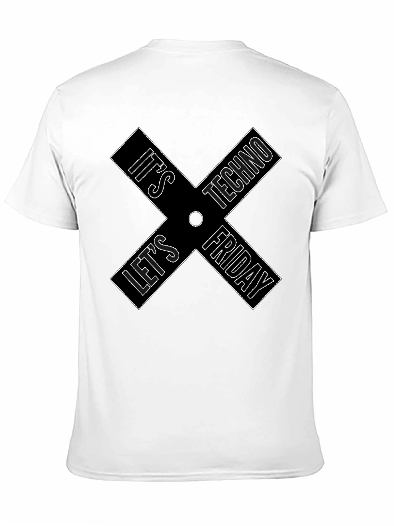 Techno Friday Black Graphic Tee