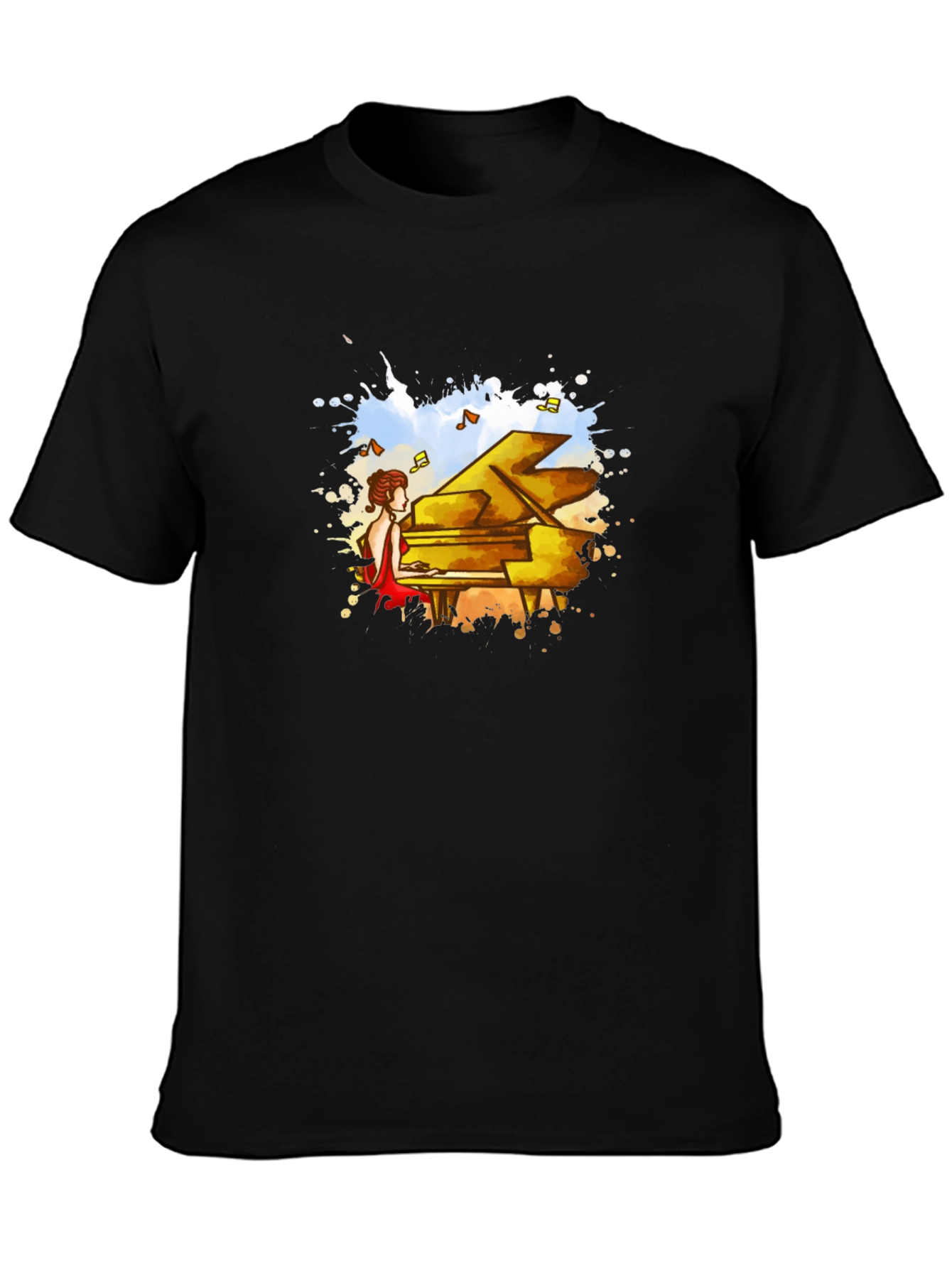 Piano Player Graphic T-Shirt
