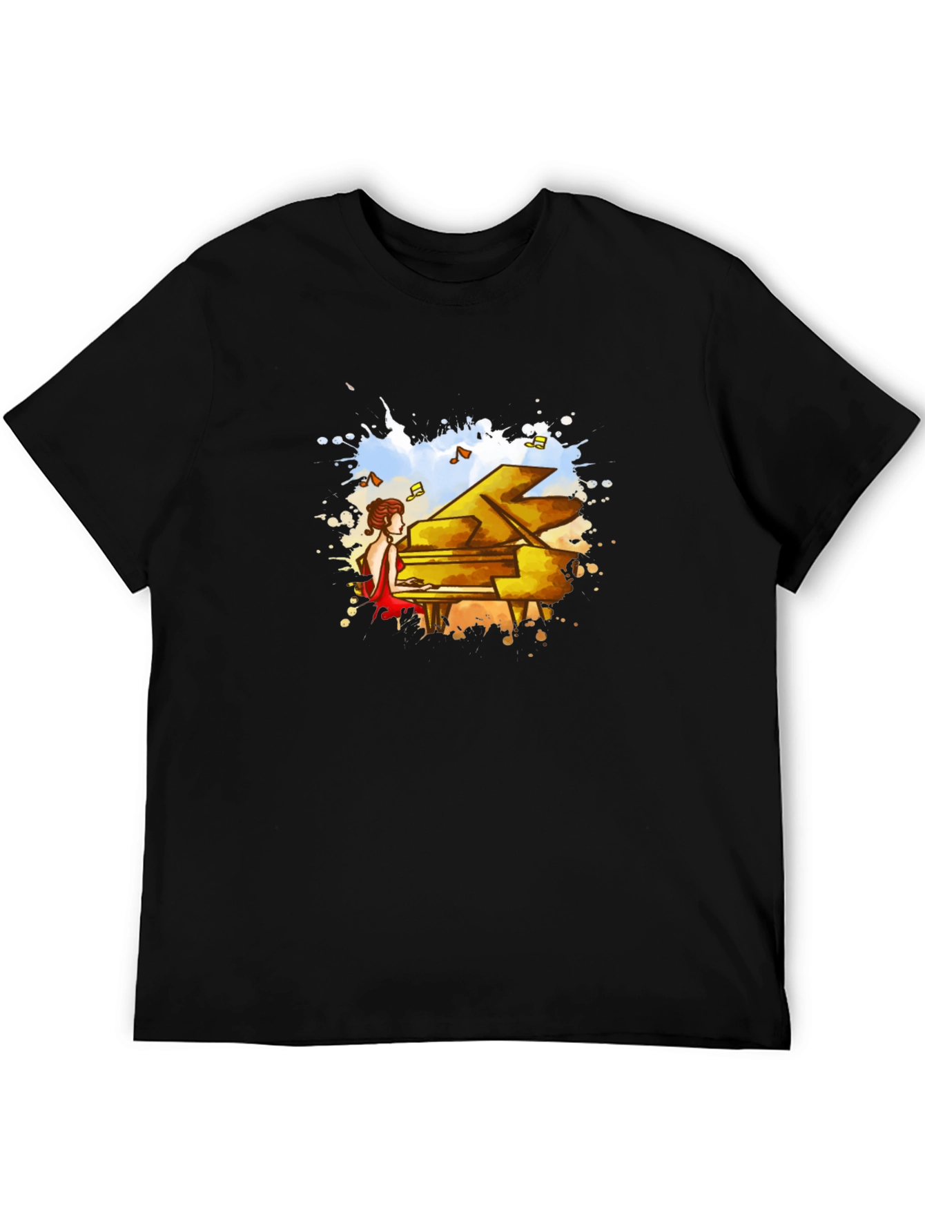 Piano Player Graphic T-Shirt