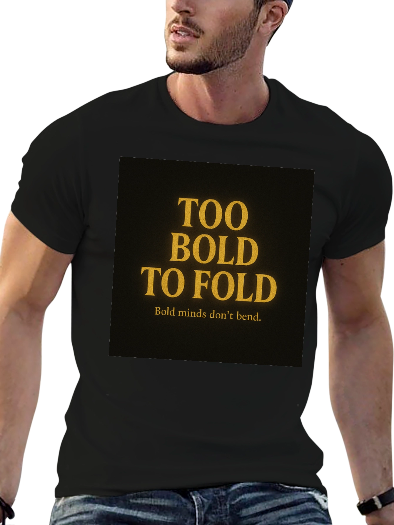 Too Bold to Fold Graphic T-Shirt