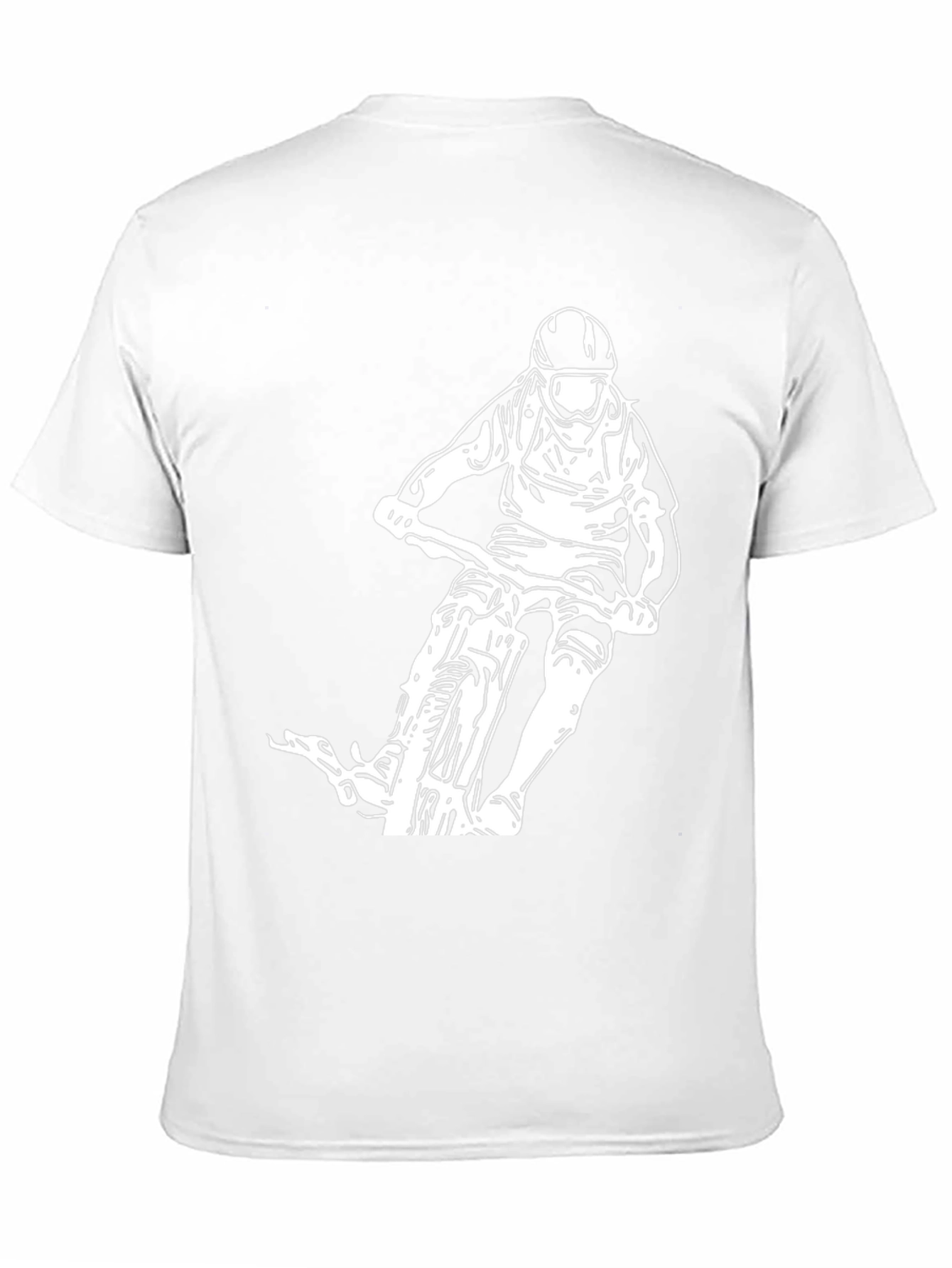 Mountain Biker Graphic Tee - Black Cotton Blend