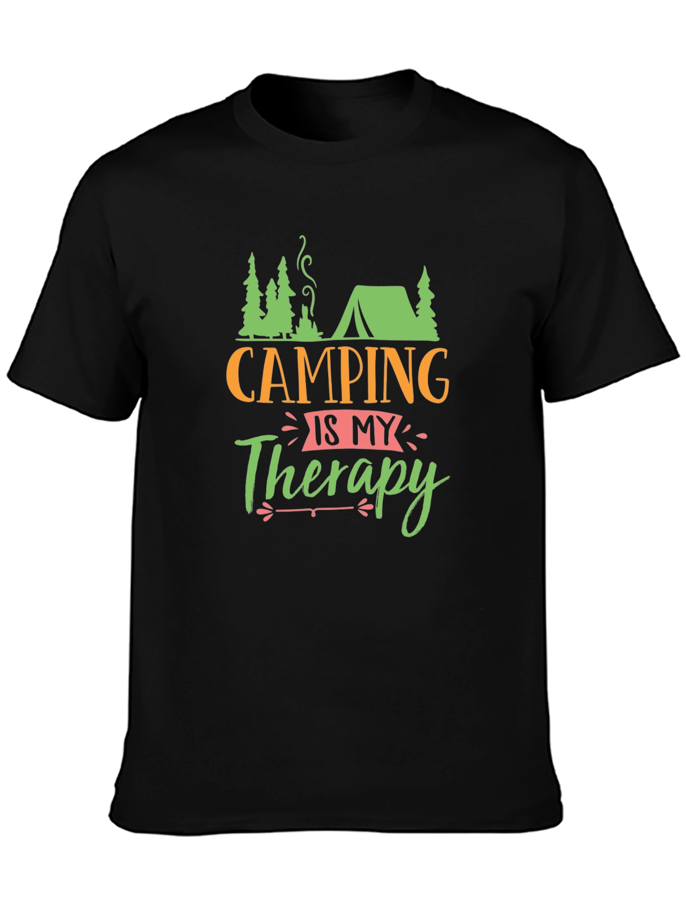 Camping is My Therapy Graphic Tee