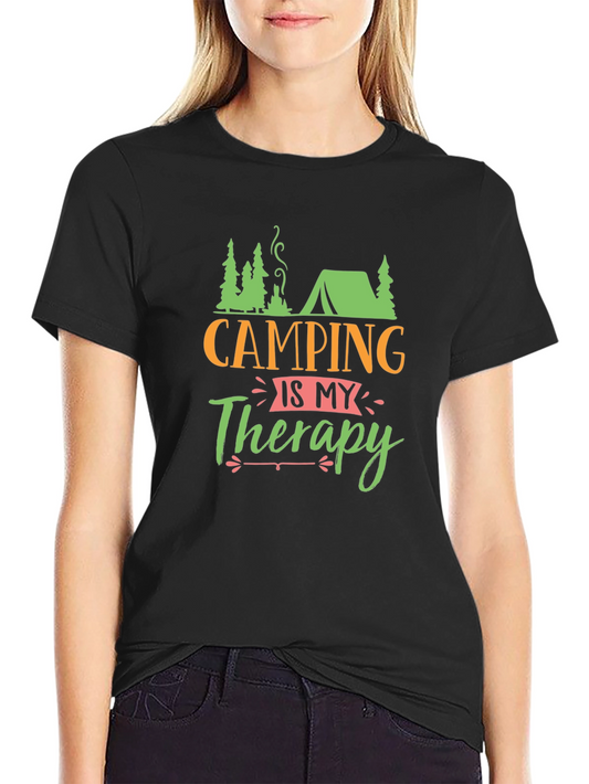 Camping is My Therapy Graphic Tee
