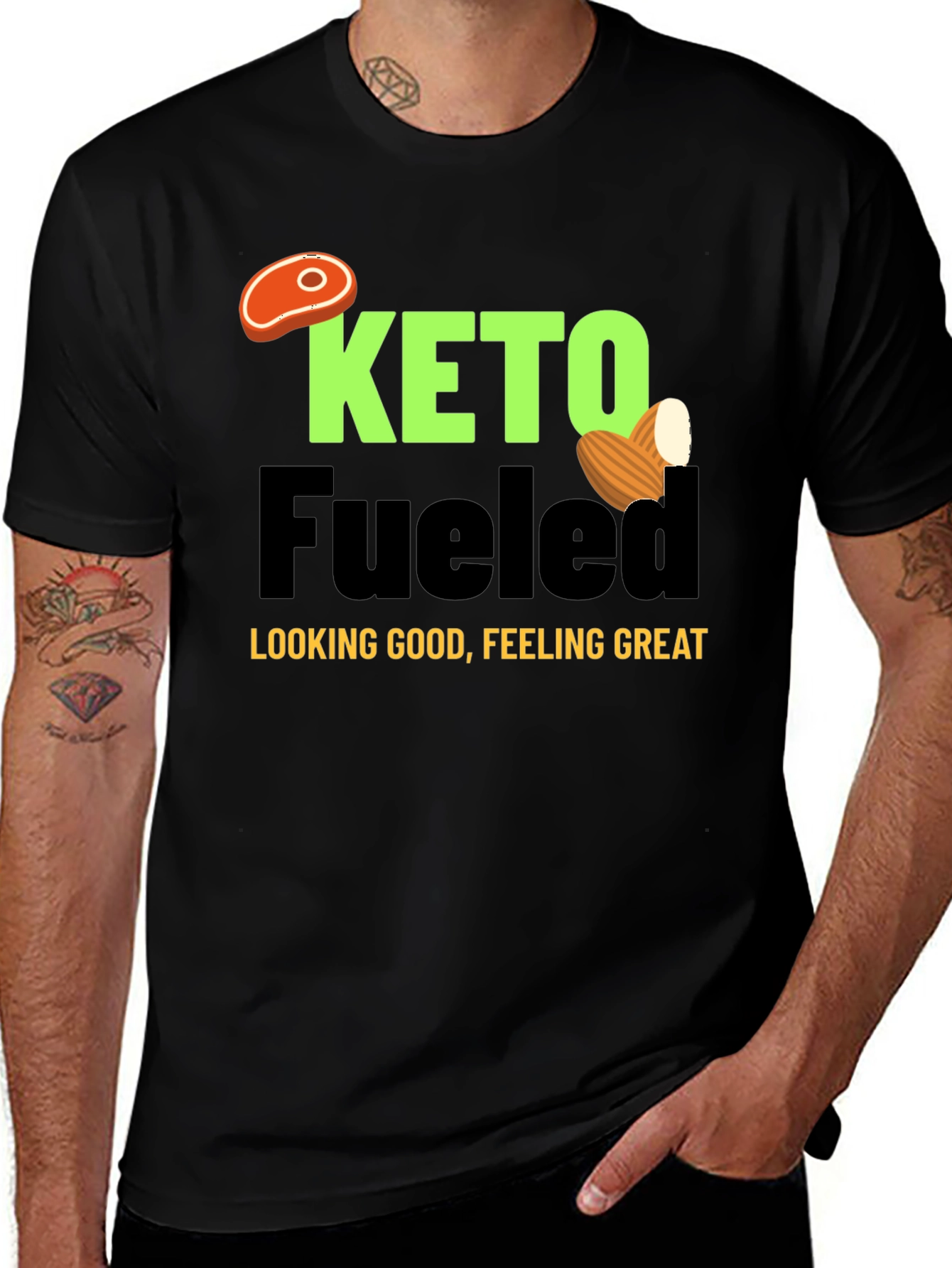 Keto Fueled Graphic T-Shirt - Unisex Fashion Tee