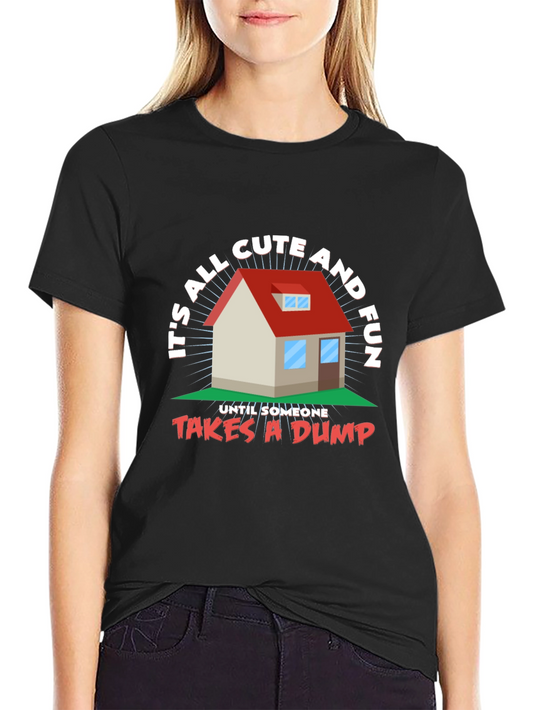 Funny House Graphic T-Shirt