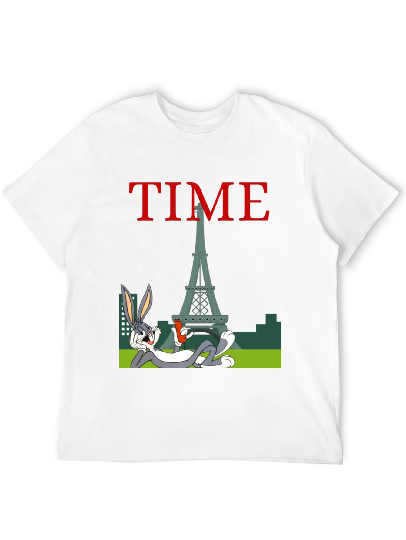 Paris Time Cartoon Graphic Tee