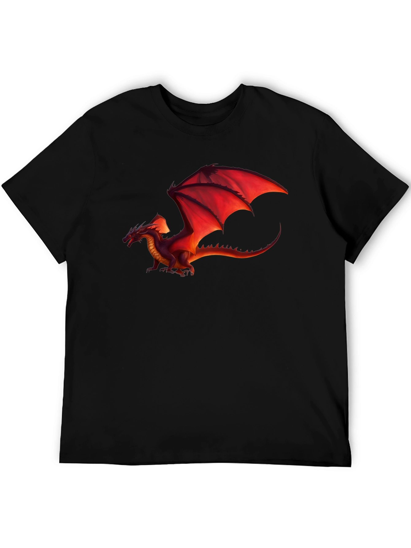 Red Dragon Graphic Black T-Shirt
