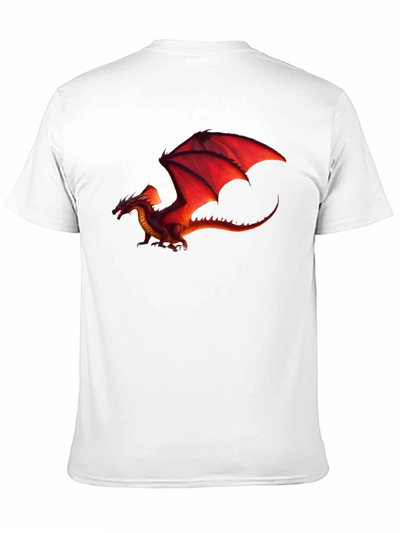 Red Dragon Graphic Black T-Shirt