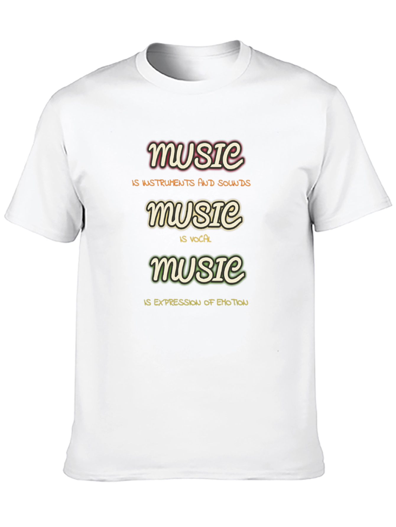 Music Definition T-Shirt - Instruments Vocals Emotion