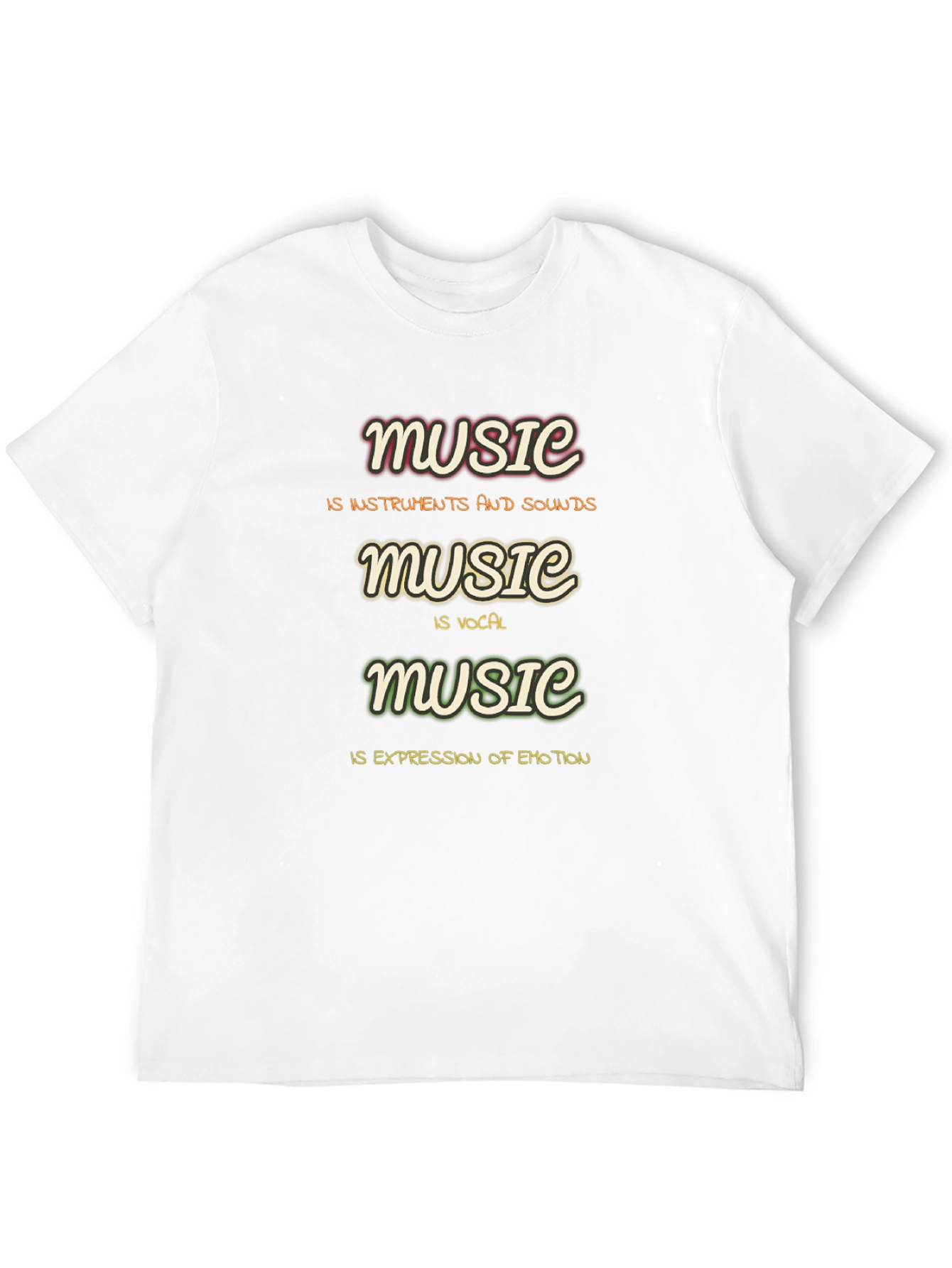 Music Definition T-Shirt - Instruments Vocals Emotion