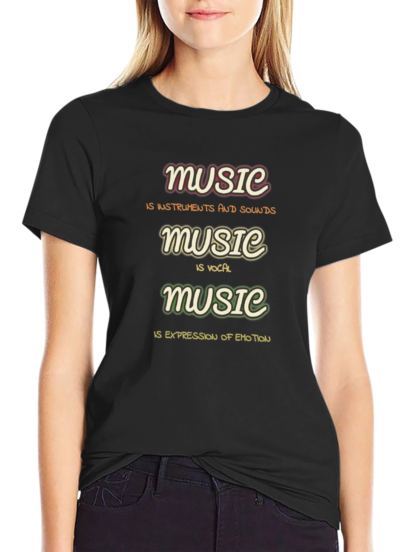 Music Definition T-Shirt - Instruments Vocals Emotion