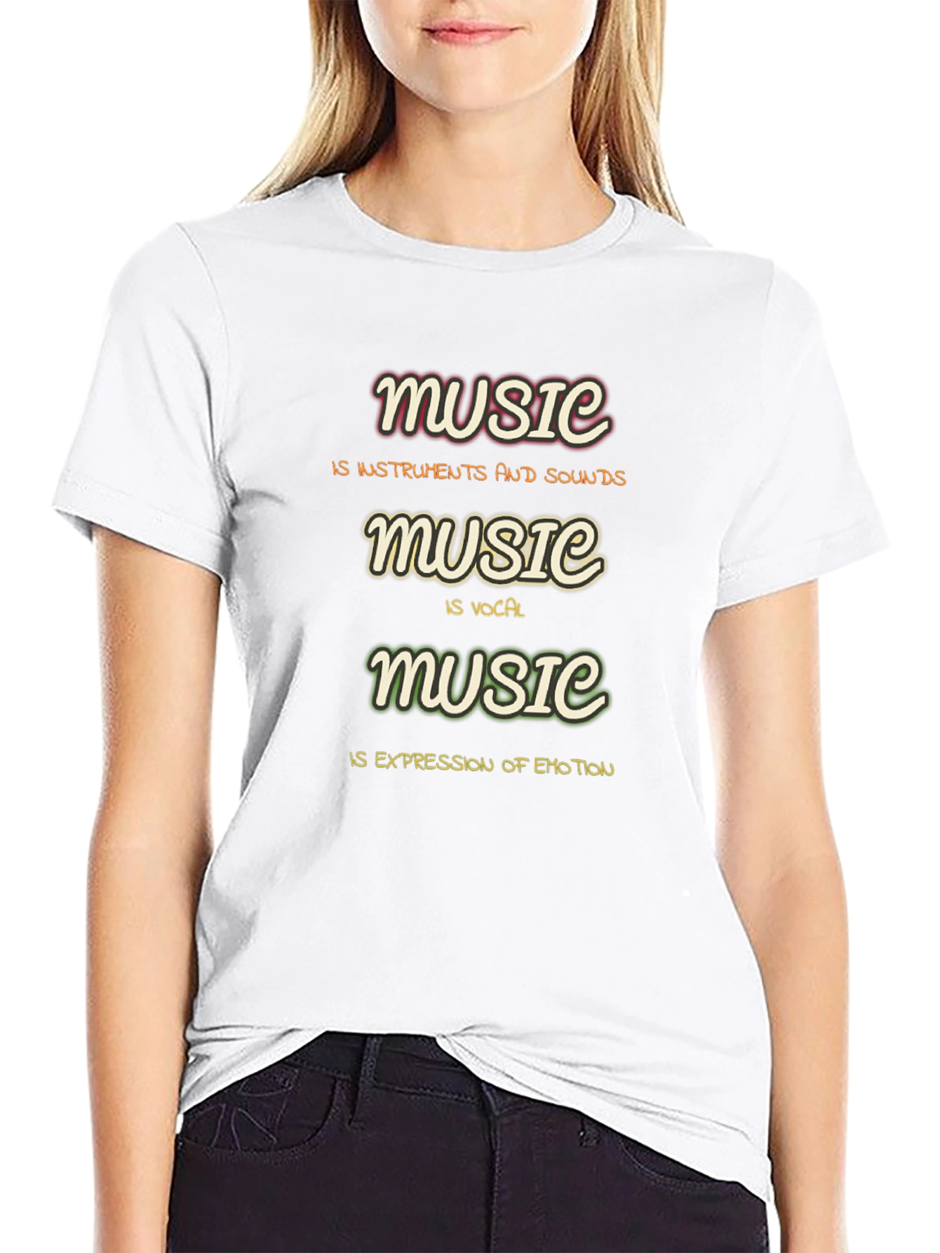 Music Definition T-Shirt - Instruments Vocals Emotion