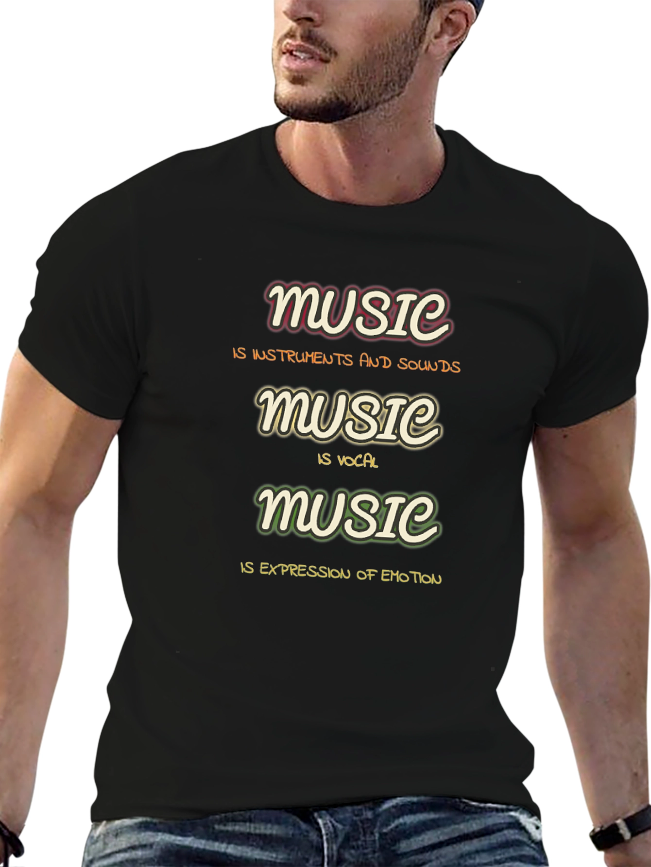 Music Definition T-Shirt - Instruments Vocals Emotion