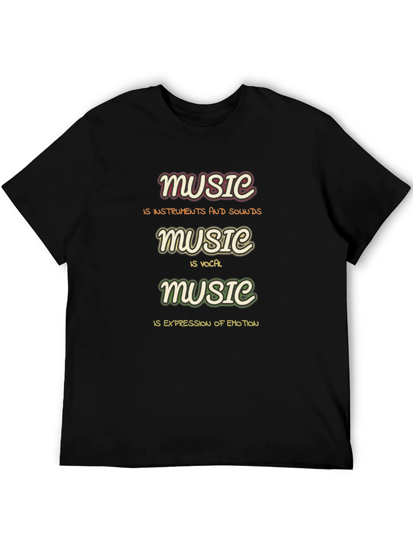 Music Definition T-Shirt - Instruments Vocals Emotion