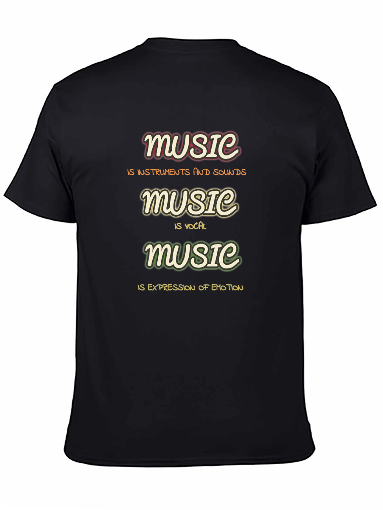 Music Definition T-Shirt - Instruments Vocals Emotion