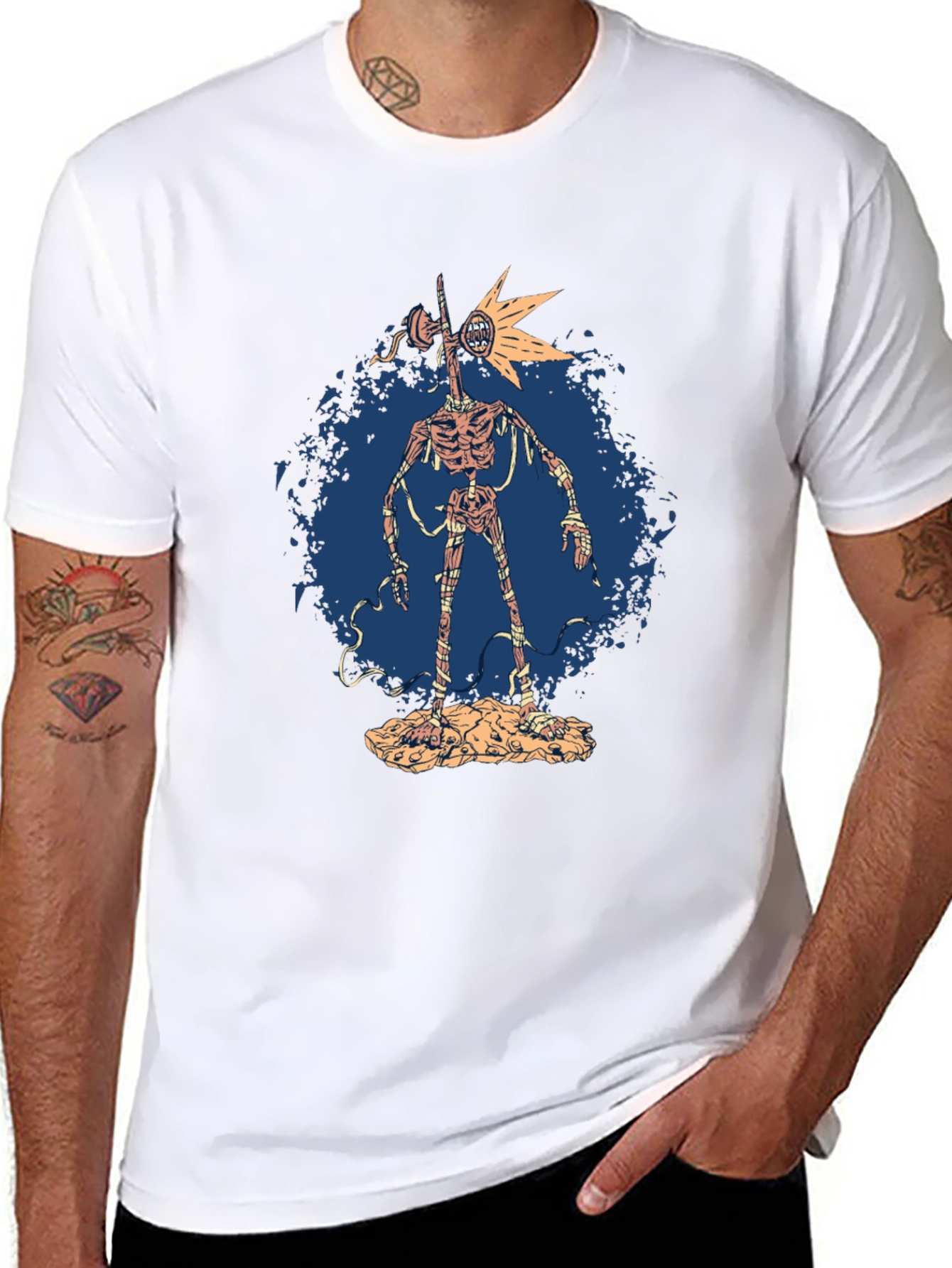 Siren Head Graphic Tee - Creepy Monster T-Shirt